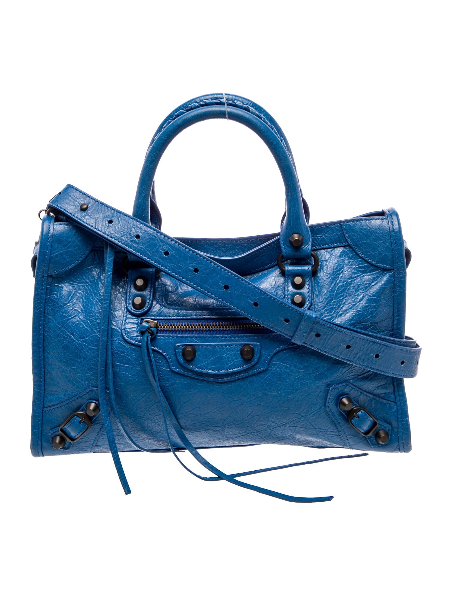 Balenciaga Leather Le City Shoulder Bag Small 2025