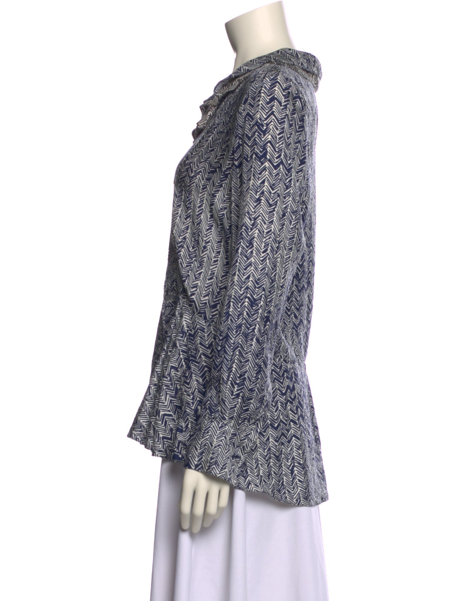 Balenciaga Silk Printed Blouse