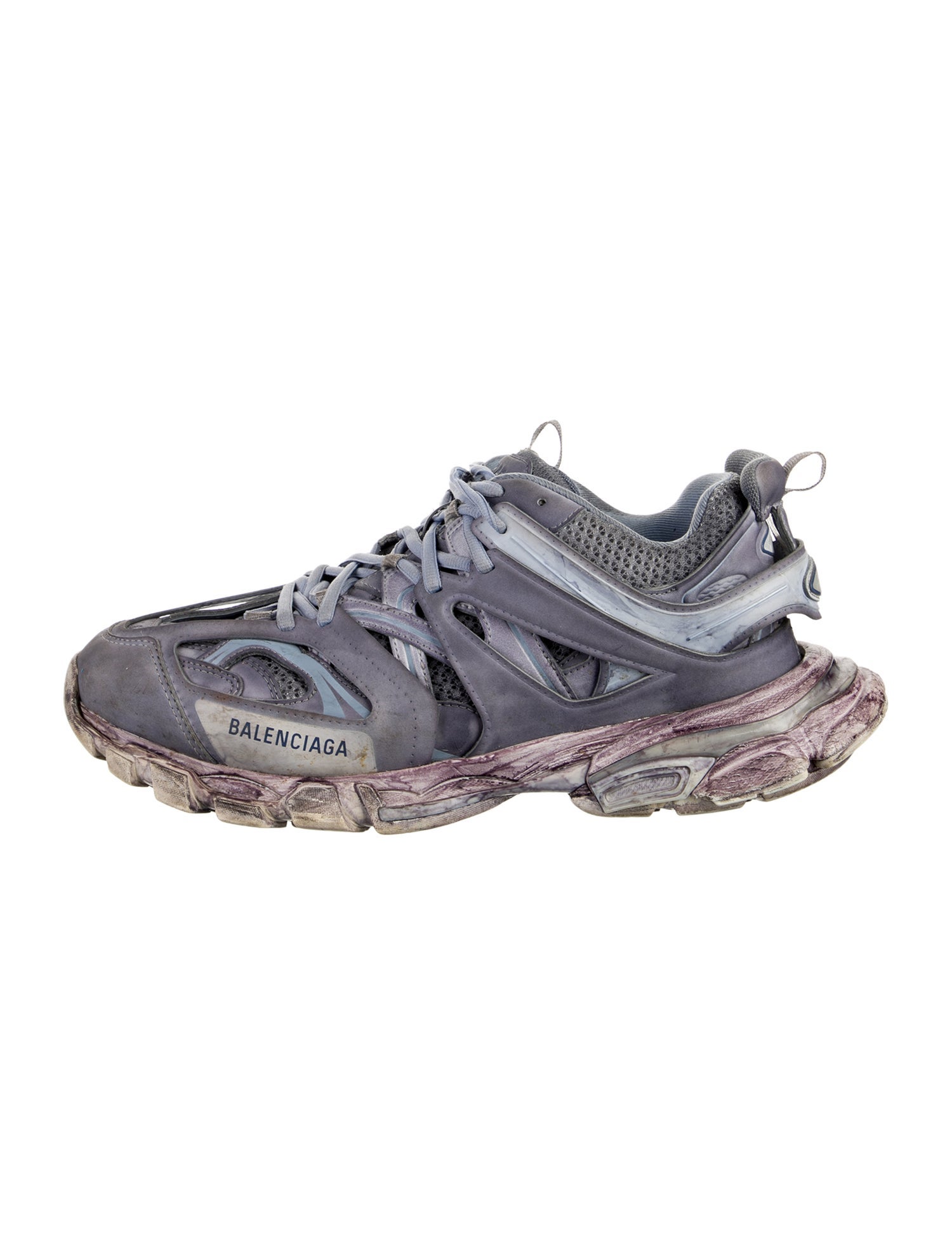 Balenciaga Track 'Faded Blue Purple' Athletic Sneakers