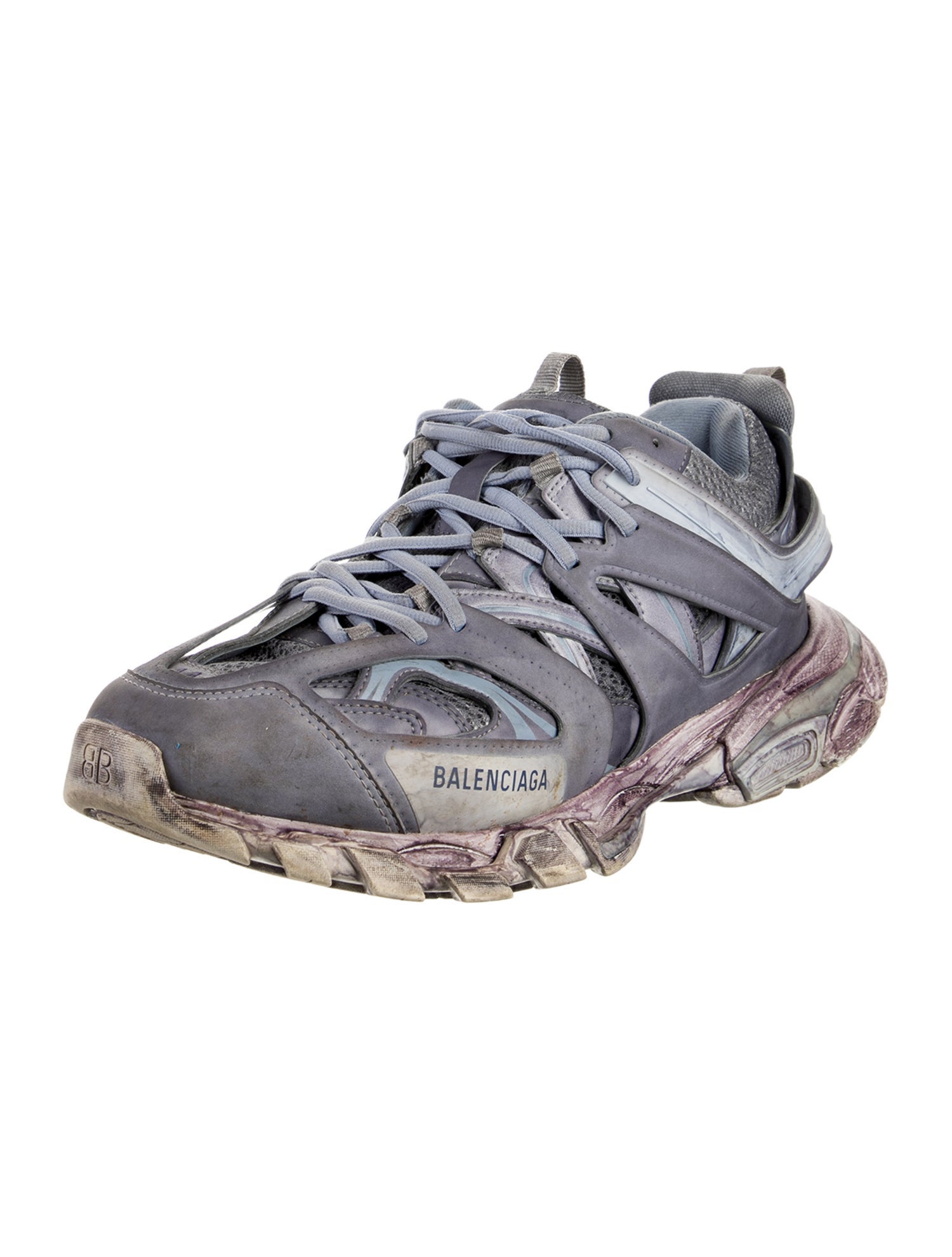Balenciaga Track 'Faded Blue Purple' Athletic Sneakers