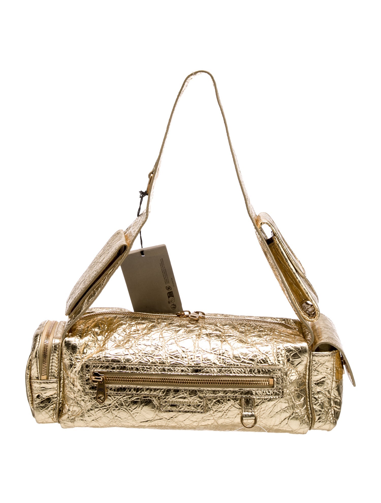 Balenciaga Motocross Classic Voyage Weekender - Brown Luggage and