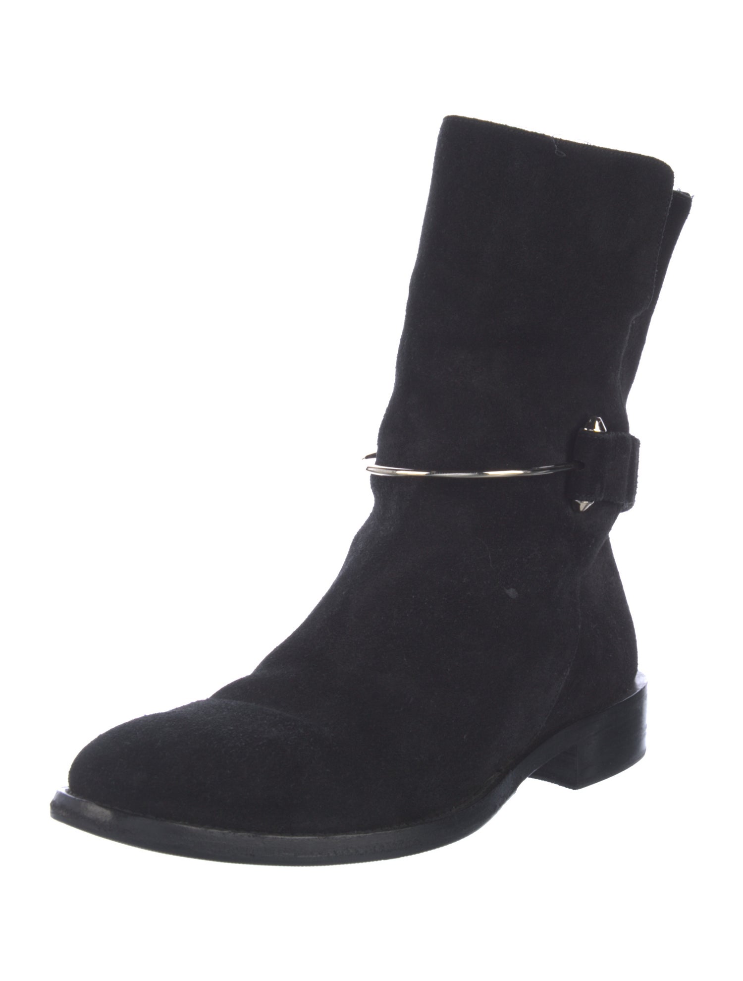 Balenciaga Suede Moto Boots