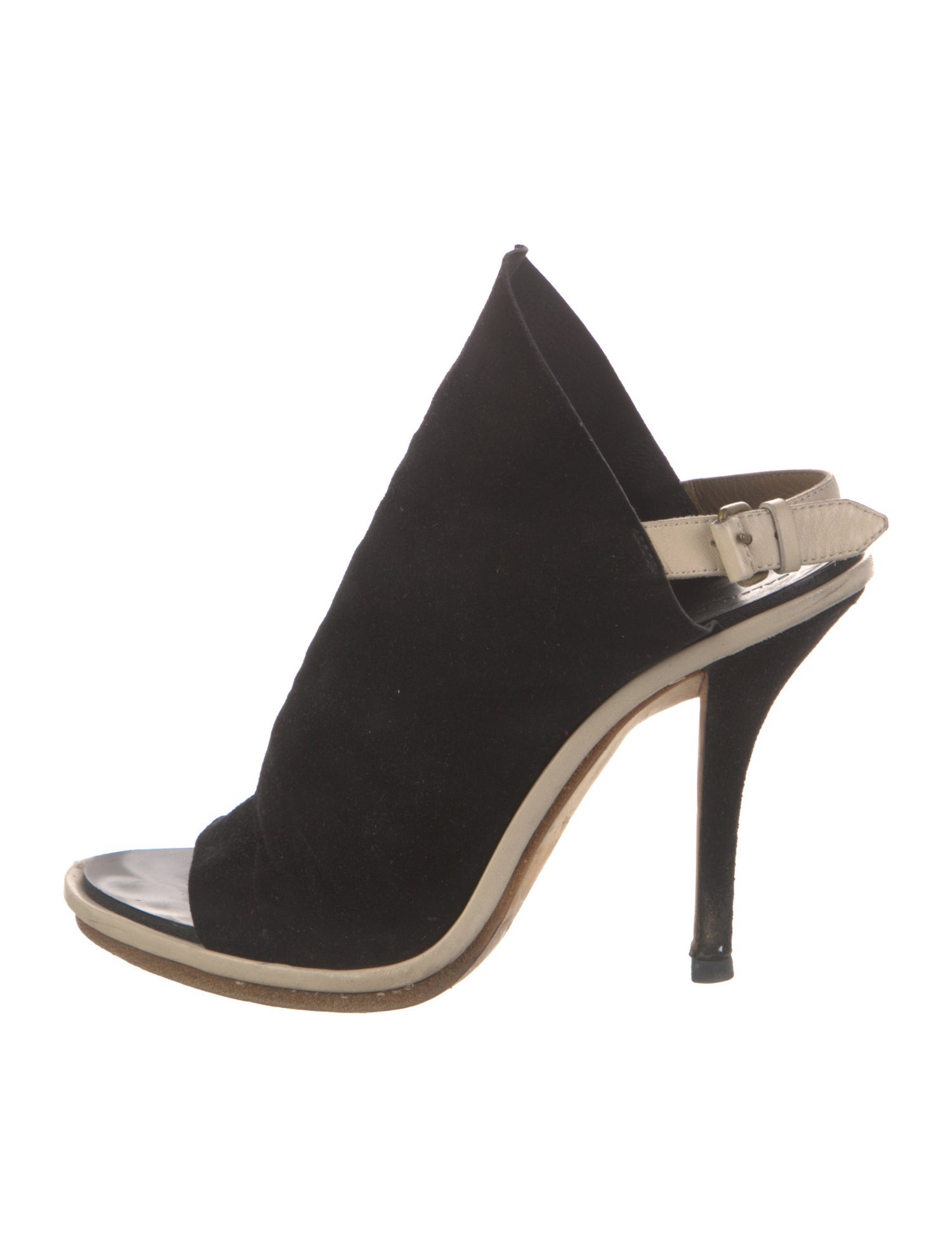 Balenciaga Suede Slingback Sandals