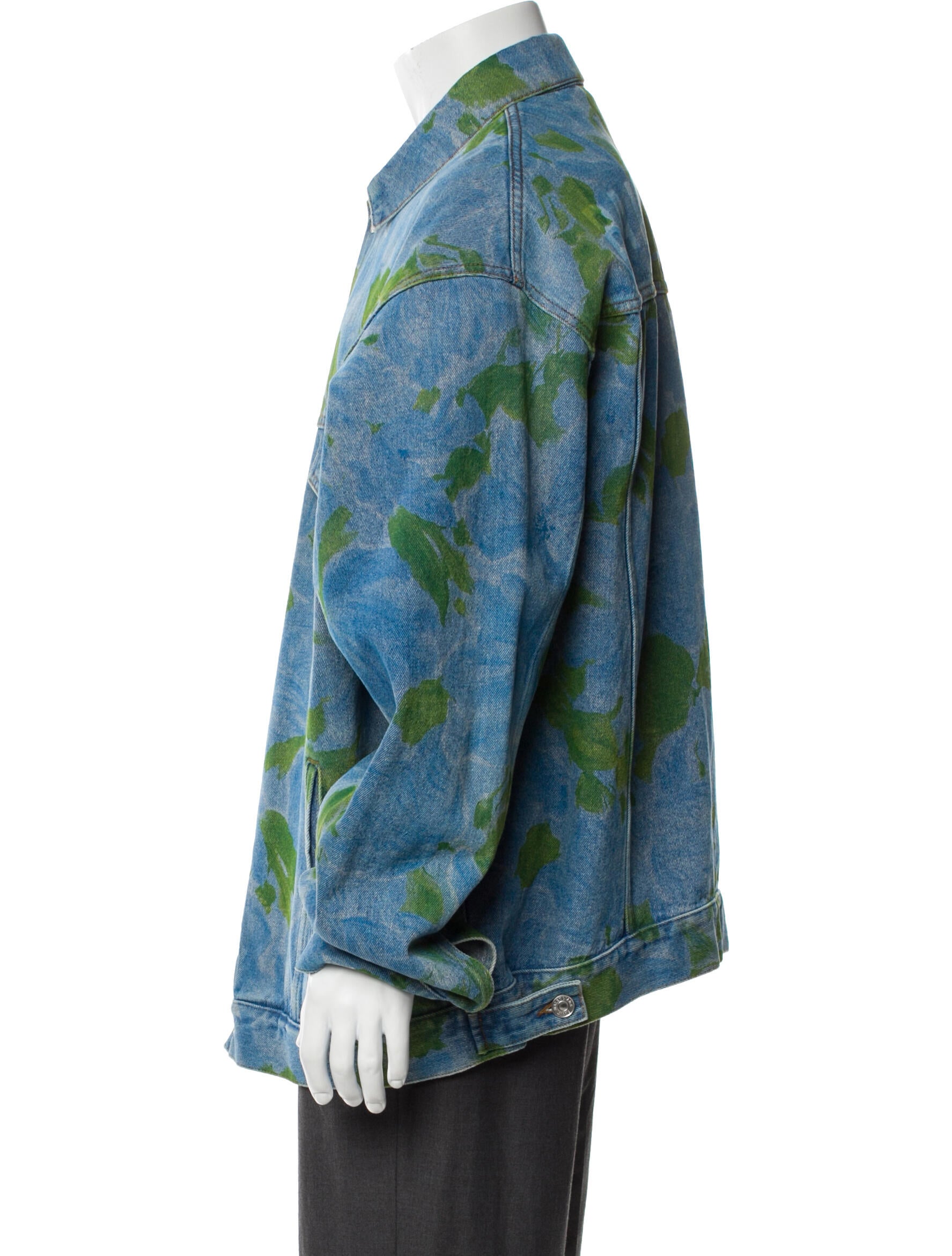 Balenciaga 2020 Printed Denim Jacket