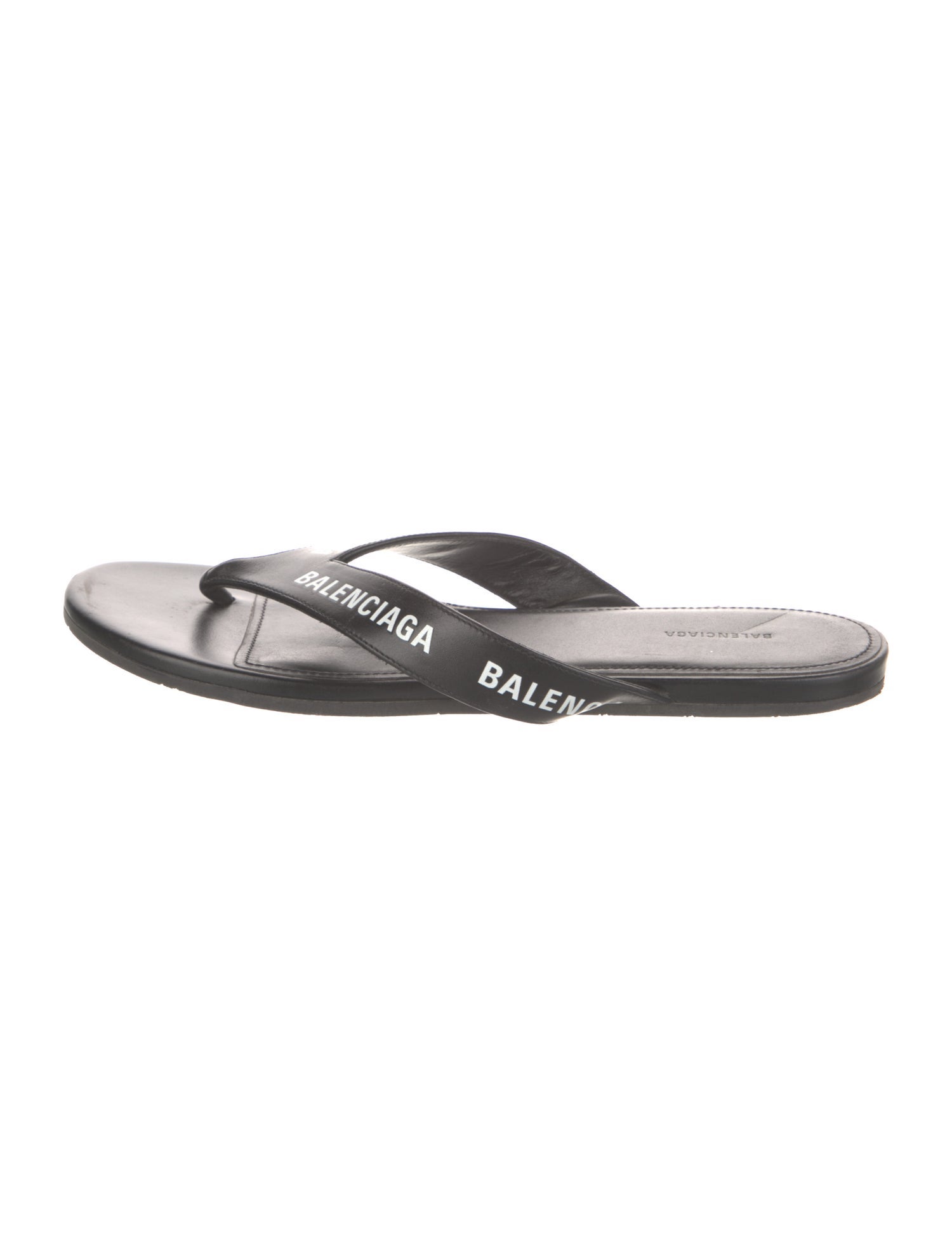 Balenciaga Leather Flip Flops