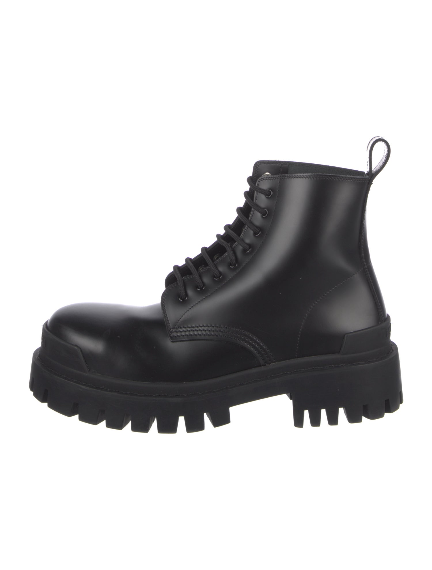 Balenciaga Leather Combat Boots
