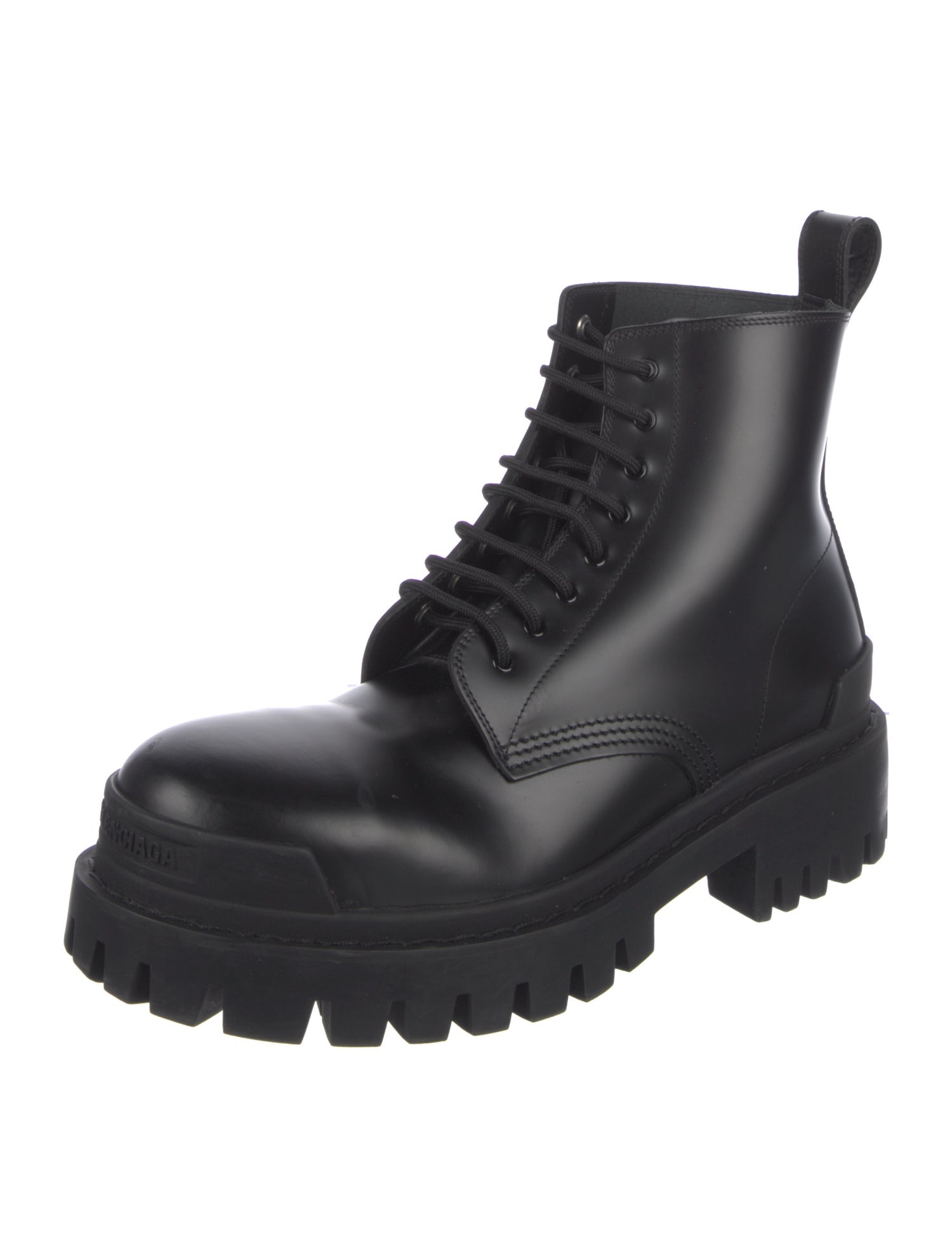 Balenciaga Leather Combat Boots