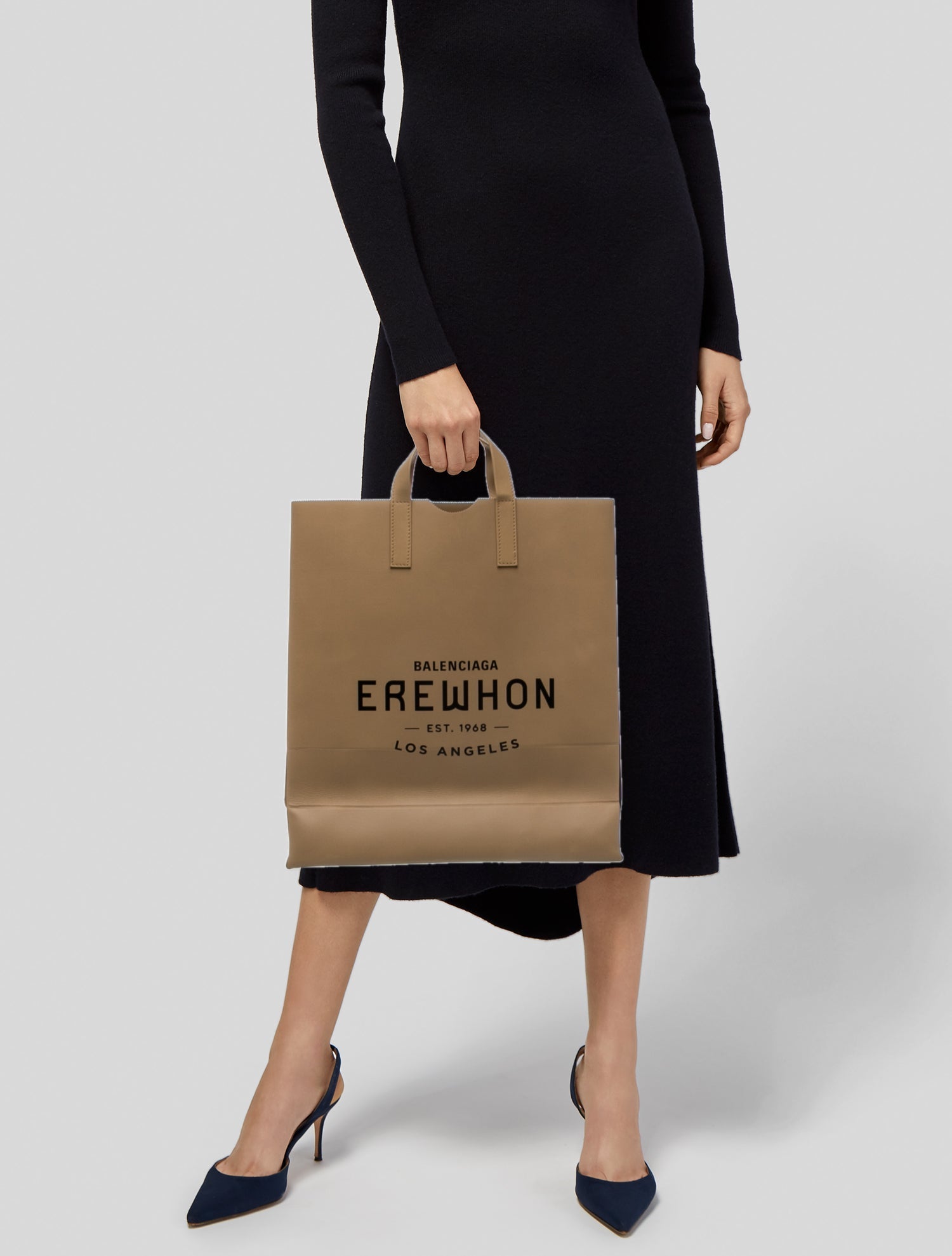 Balenciaga Leather x Erewhon - Black Totes, Handbags - BAL368014