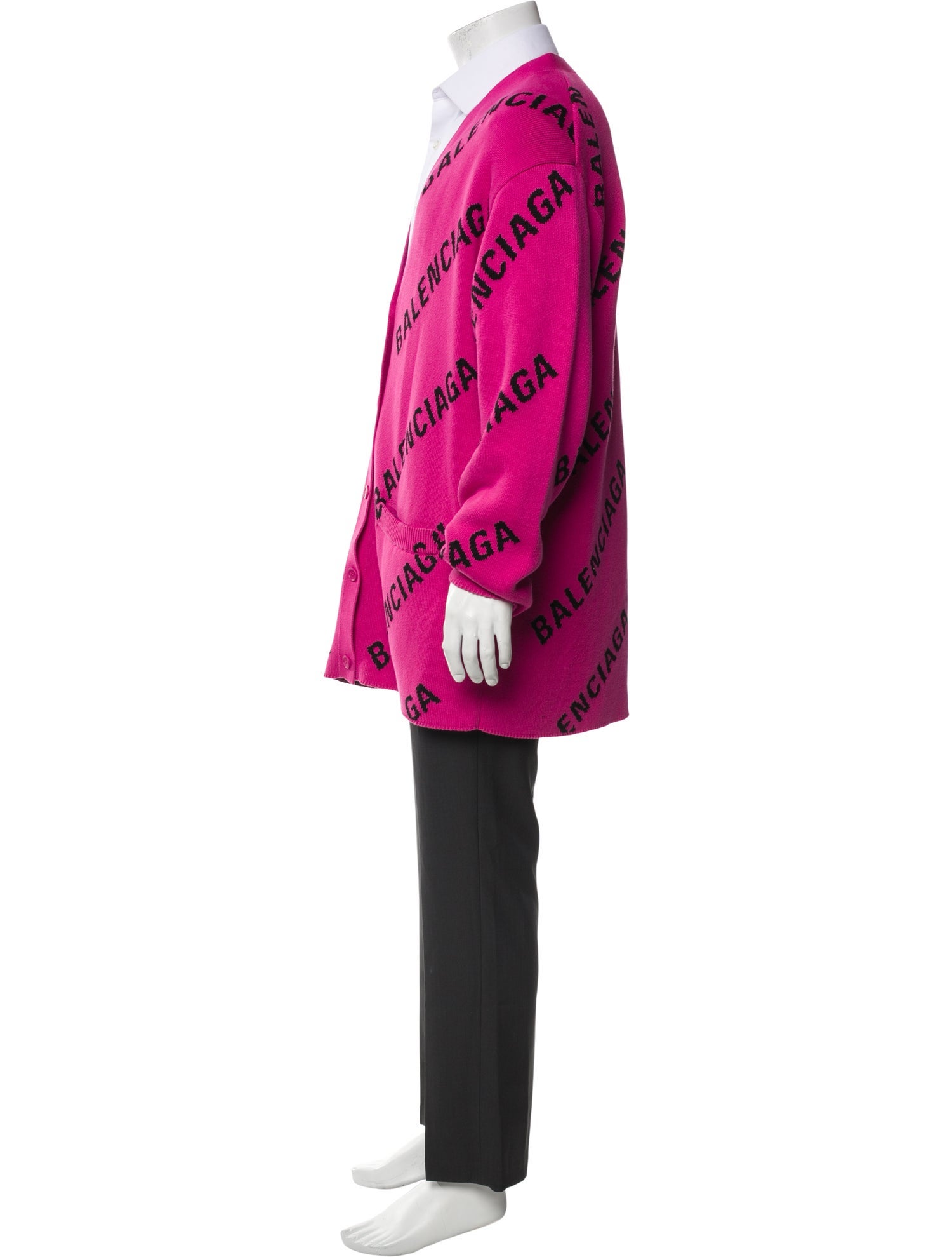 Balenciaga 2021 Signature Logo Cardigan