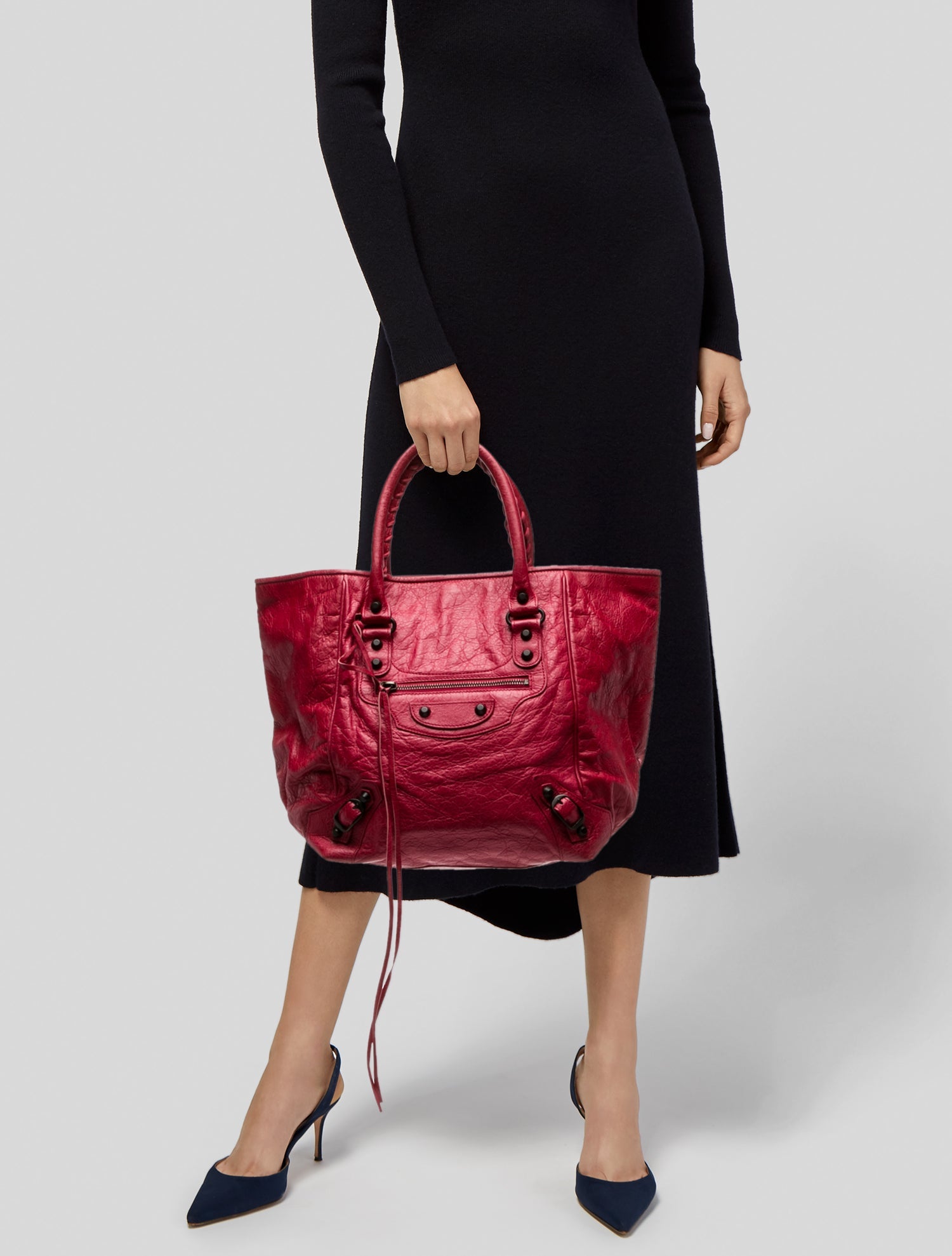 Balenciaga Leather Top Handle Bag