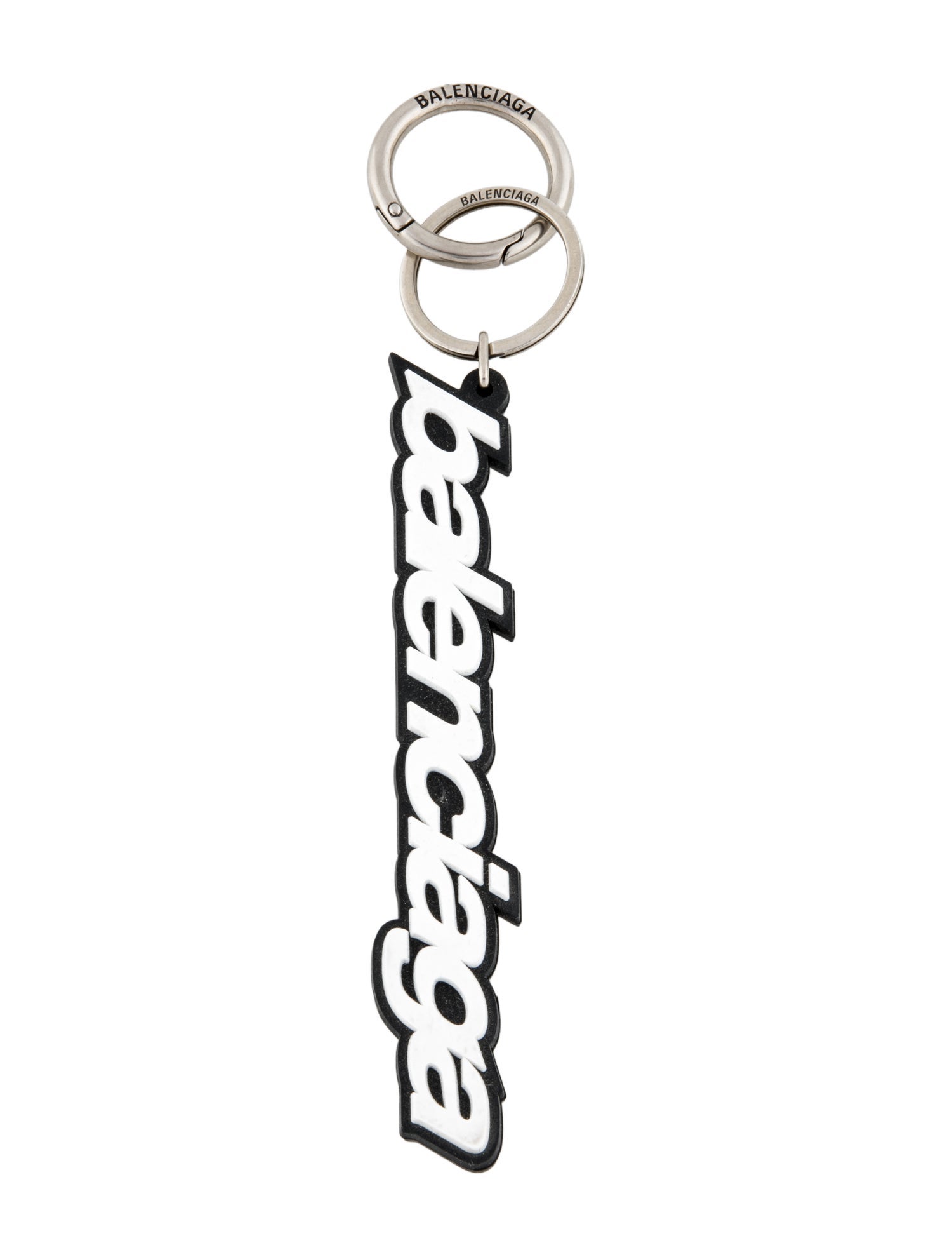 Balenciaga Rubber Logo Key Chain