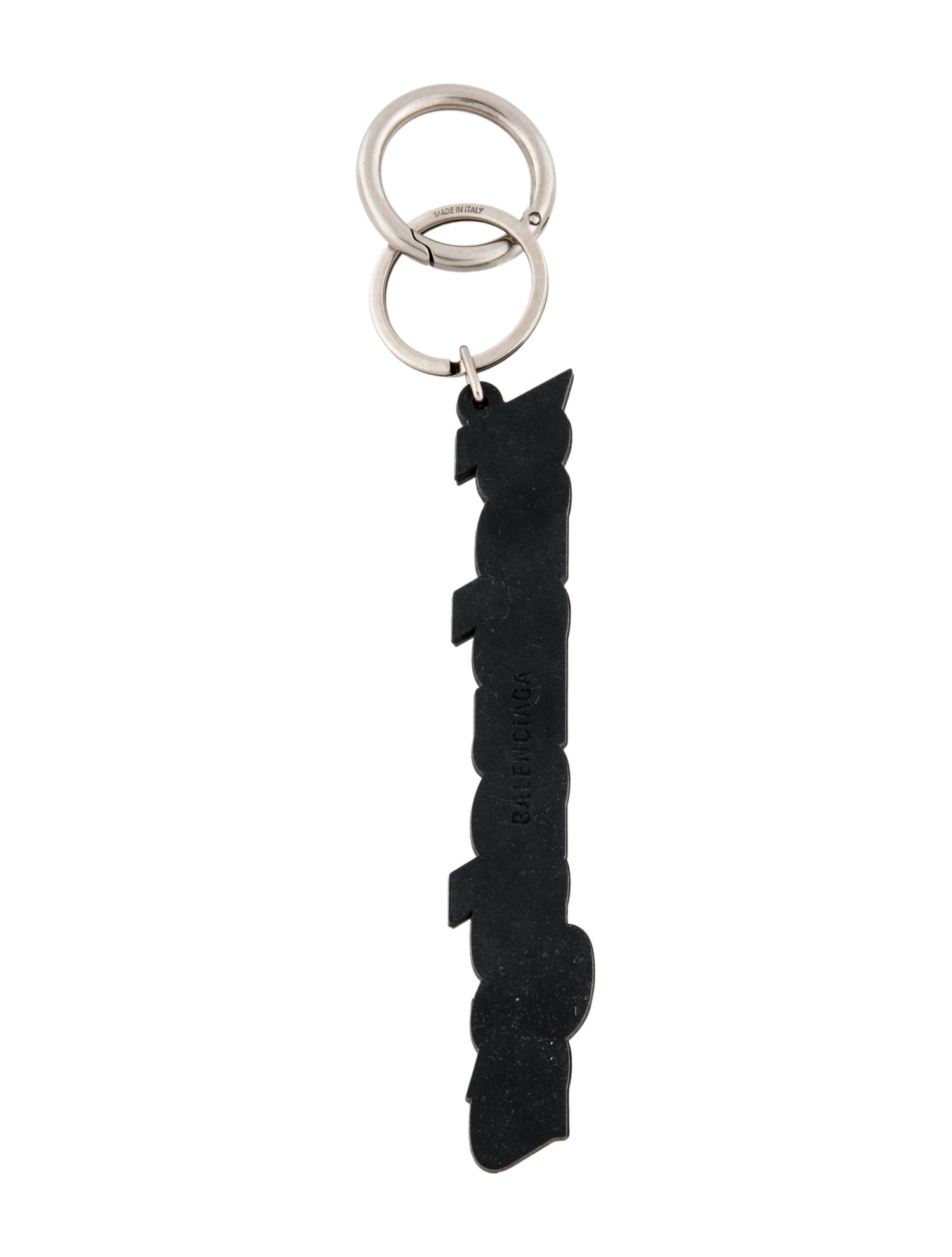 Balenciaga Rubber Logo Key Chain