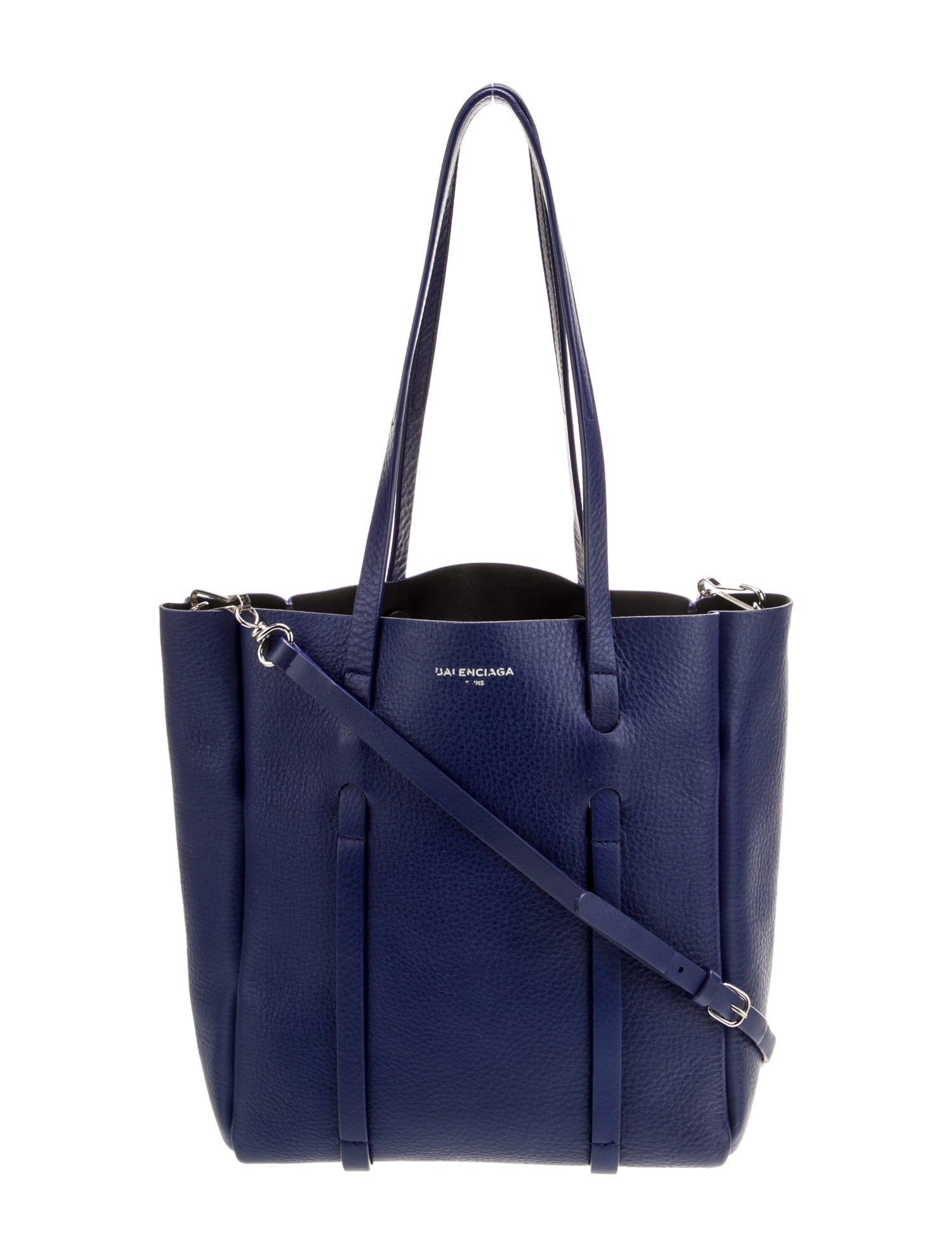 Celine Leather Cabas Phantom Small - Grey Handle Bags, Handbags