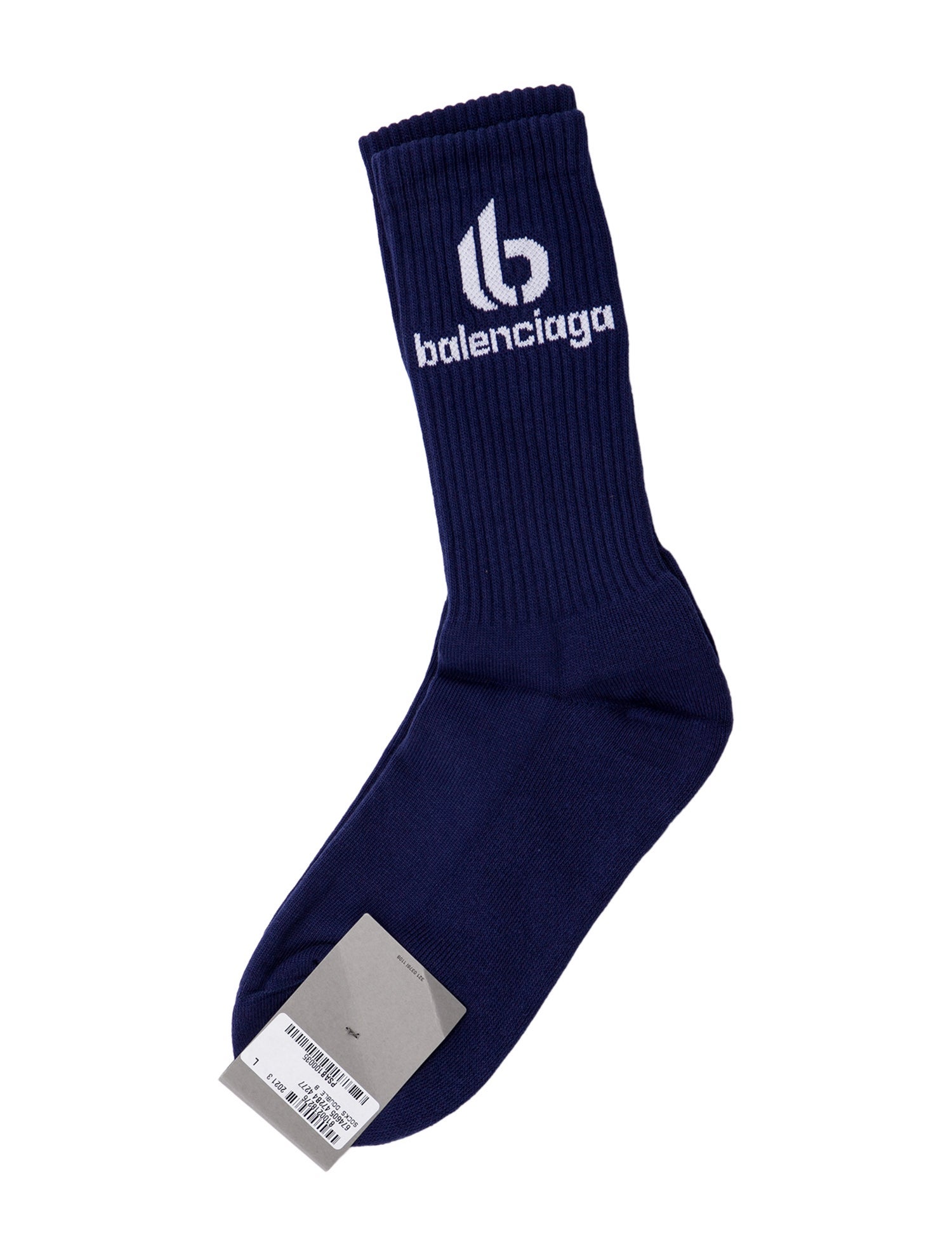 Balenciaga Solid Logo Socks w/Tags