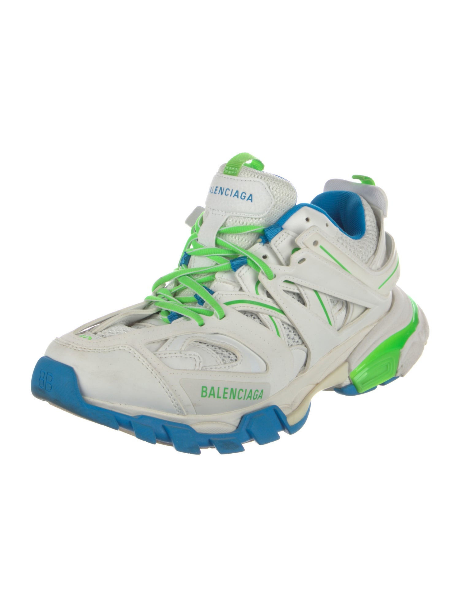 Balenciaga Track Trainer 'White Green' Sneakers
