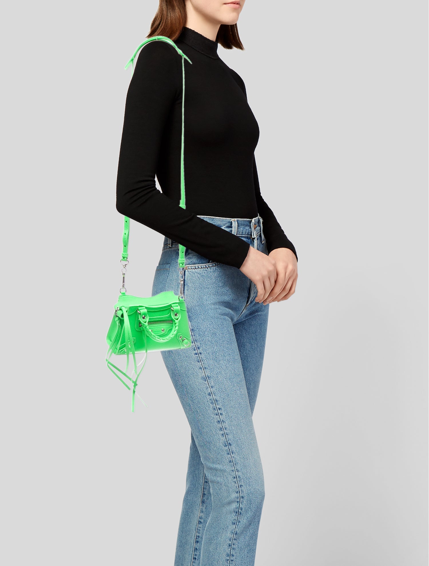 Balenciaga Leather Classic City Nano - Green Mini Bags, Handbags