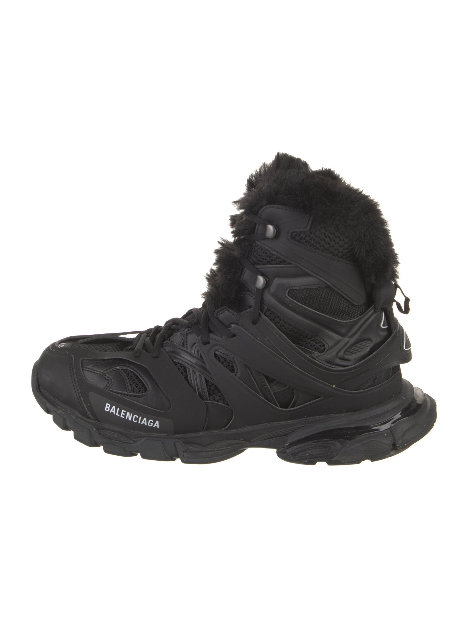 Balenciaga Leather Lace-Up Boots