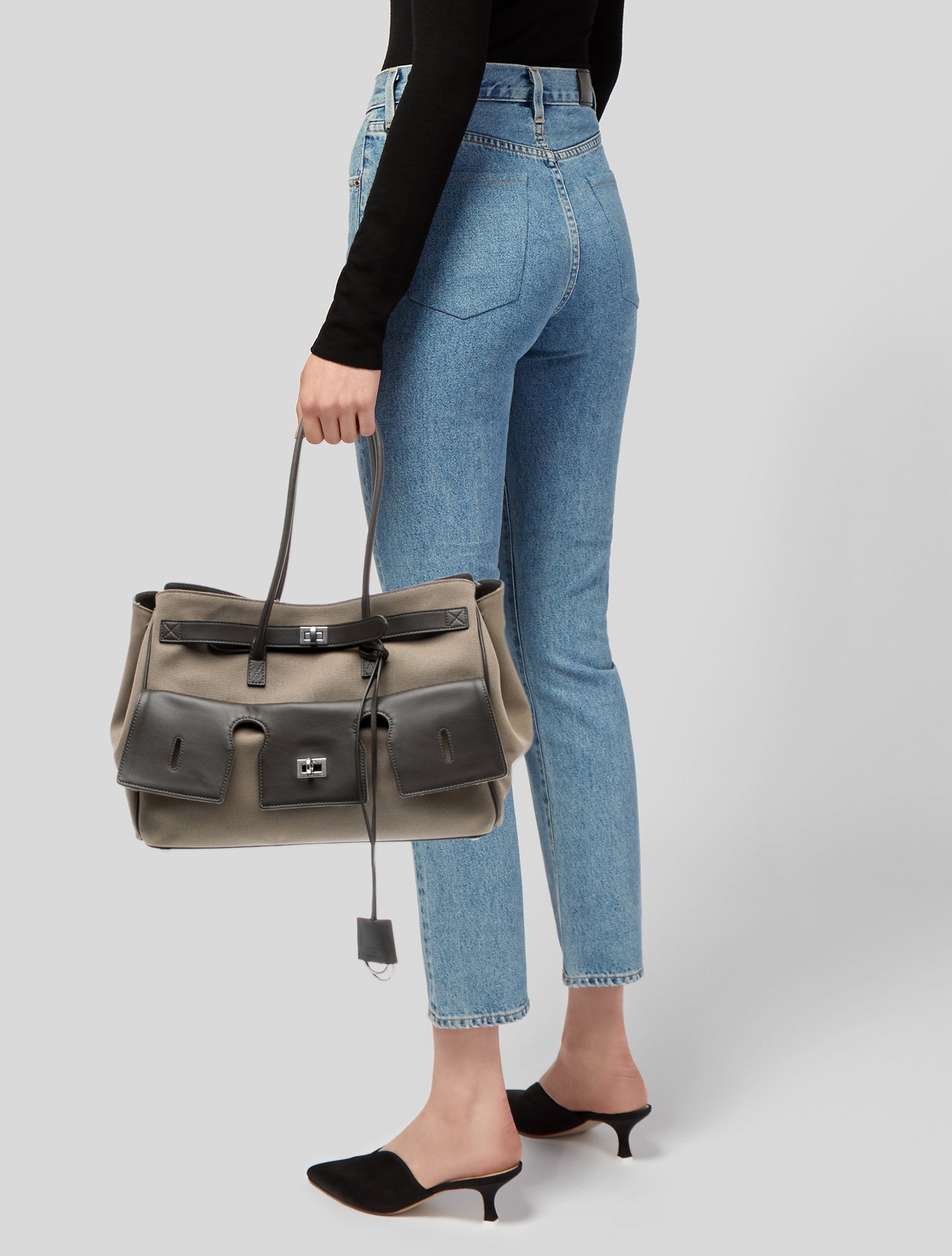 Balenciaga Leather Bel Air Carryall Medium