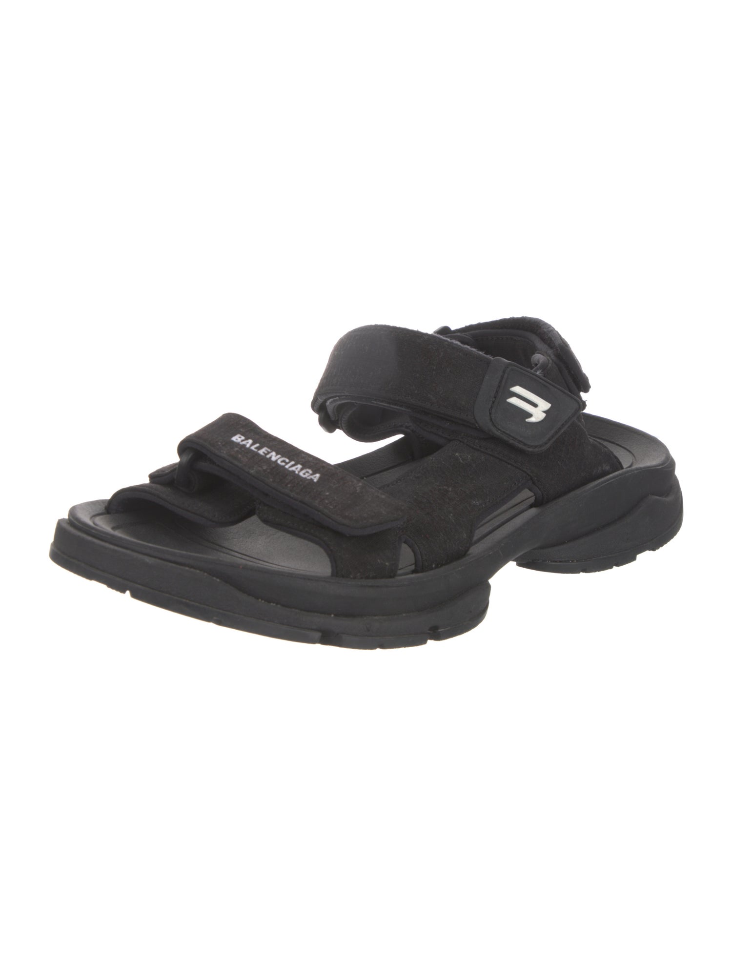 Balenciaga Embroidered Accent Sandals