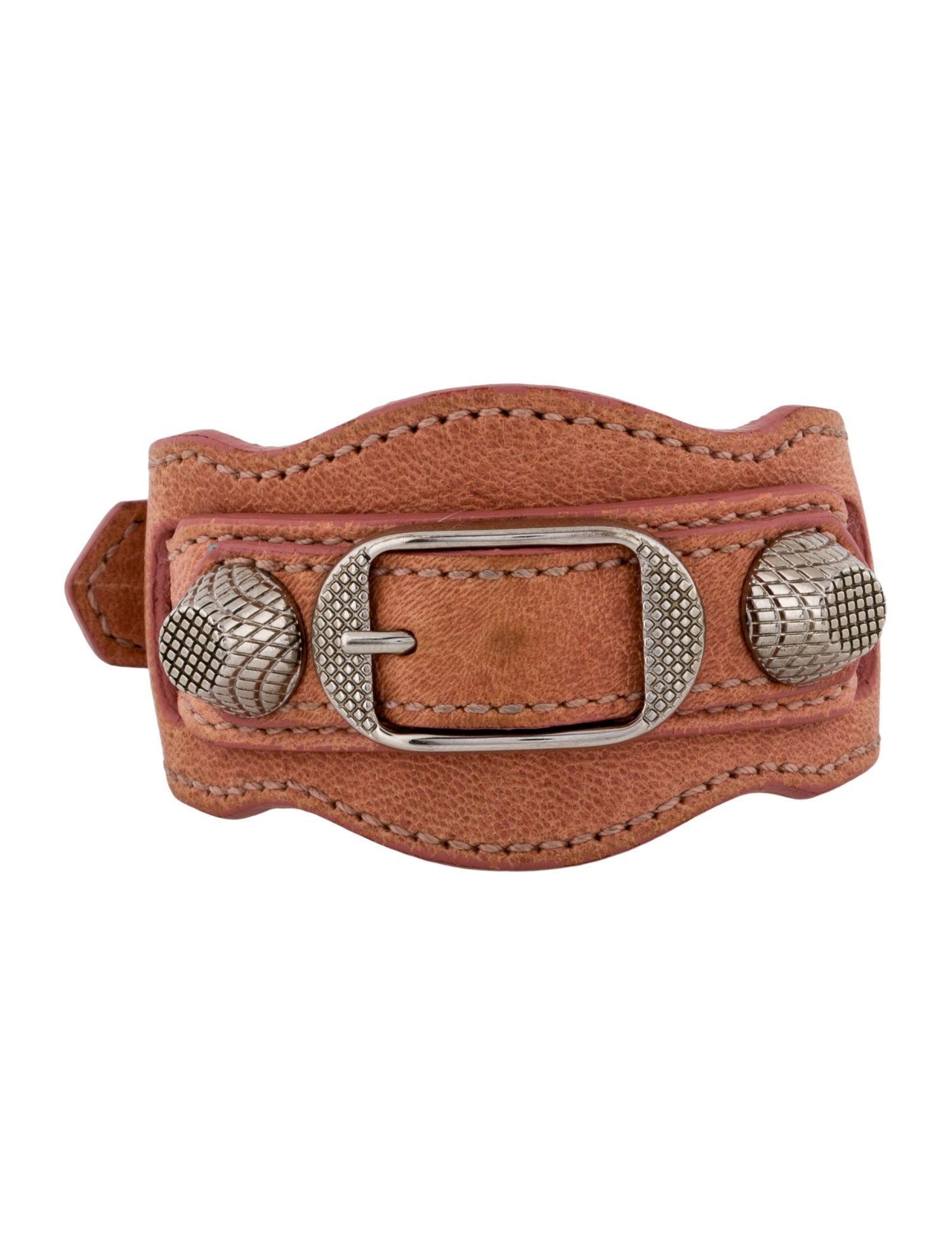 Balenciaga Leather Arena Giant Wrap Bracelet
