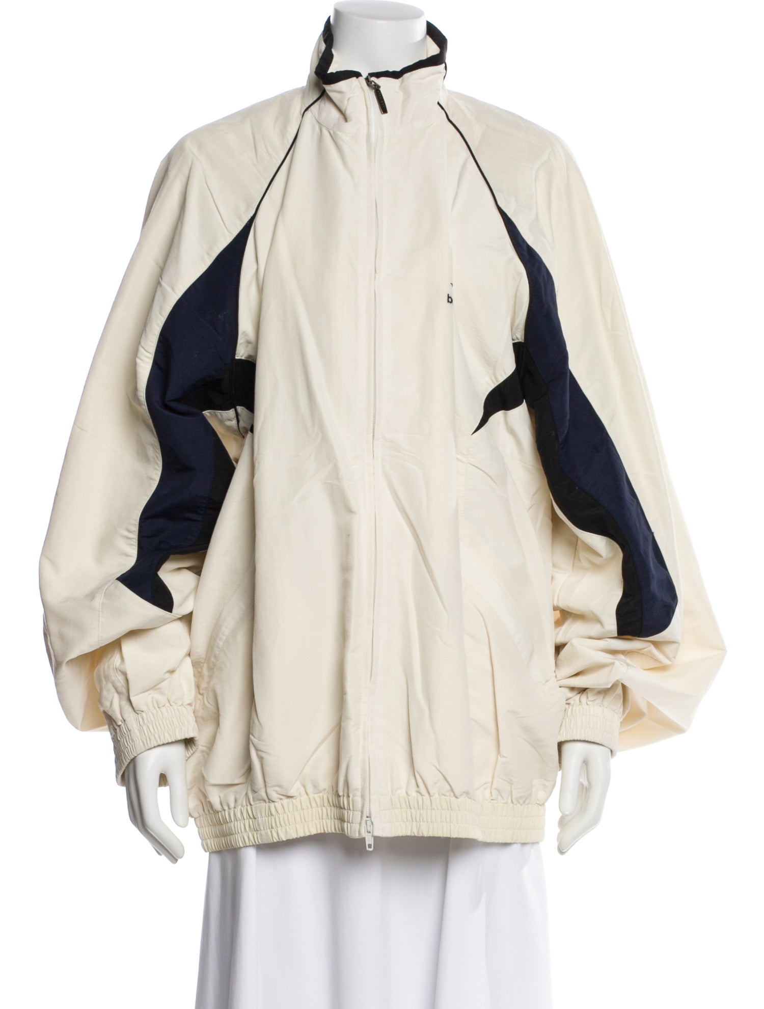 Balenciaga 2023 Colorblock Pattern Windbreaker