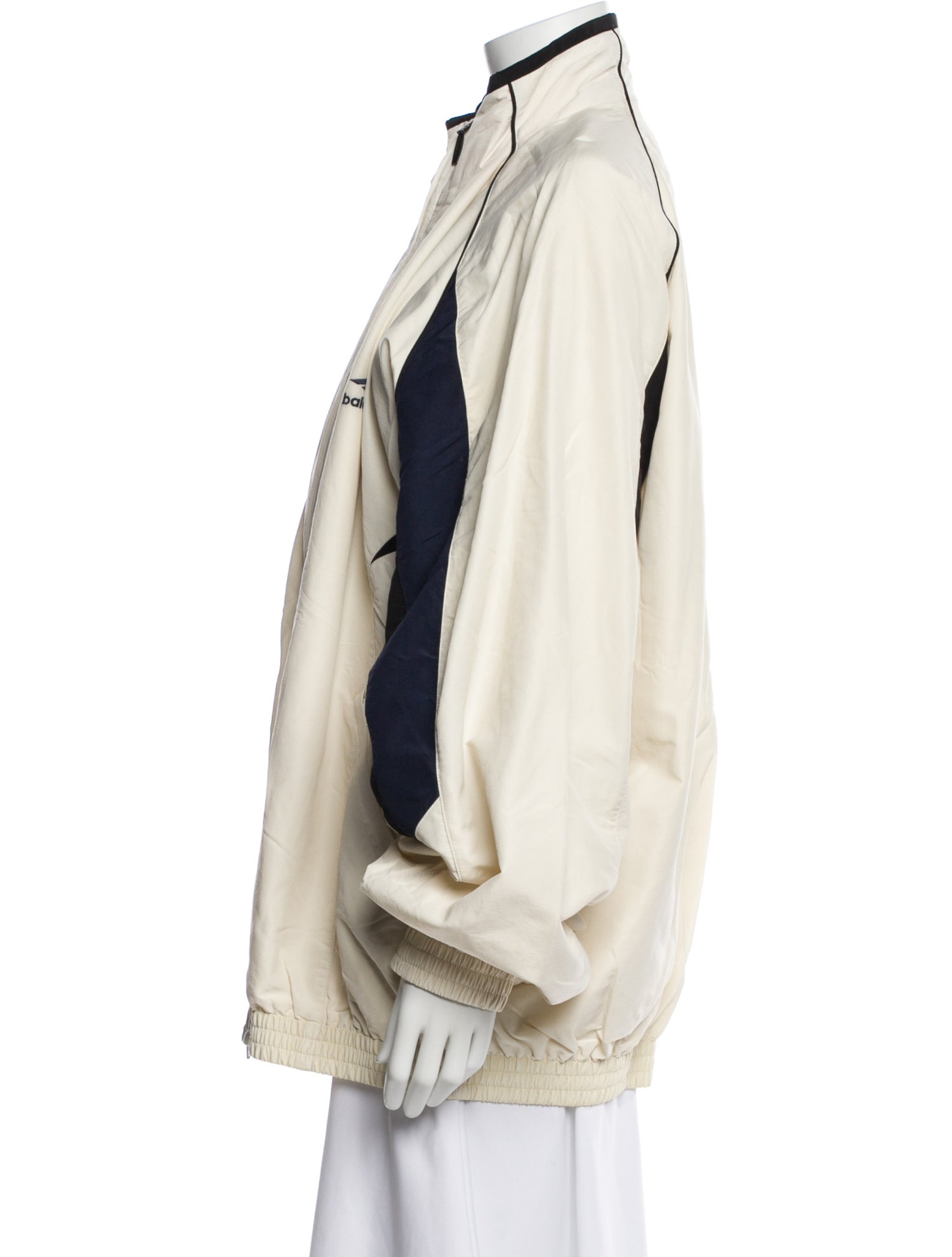 Balenciaga 2023 Colorblock Pattern Windbreaker