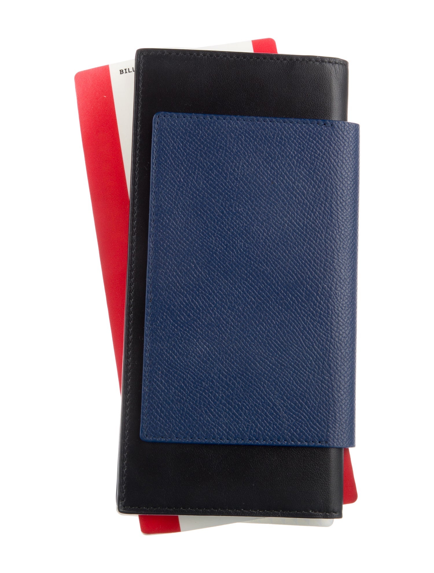 Balenciaga 2025 Navy Passport Long 2 Tickets Wallet