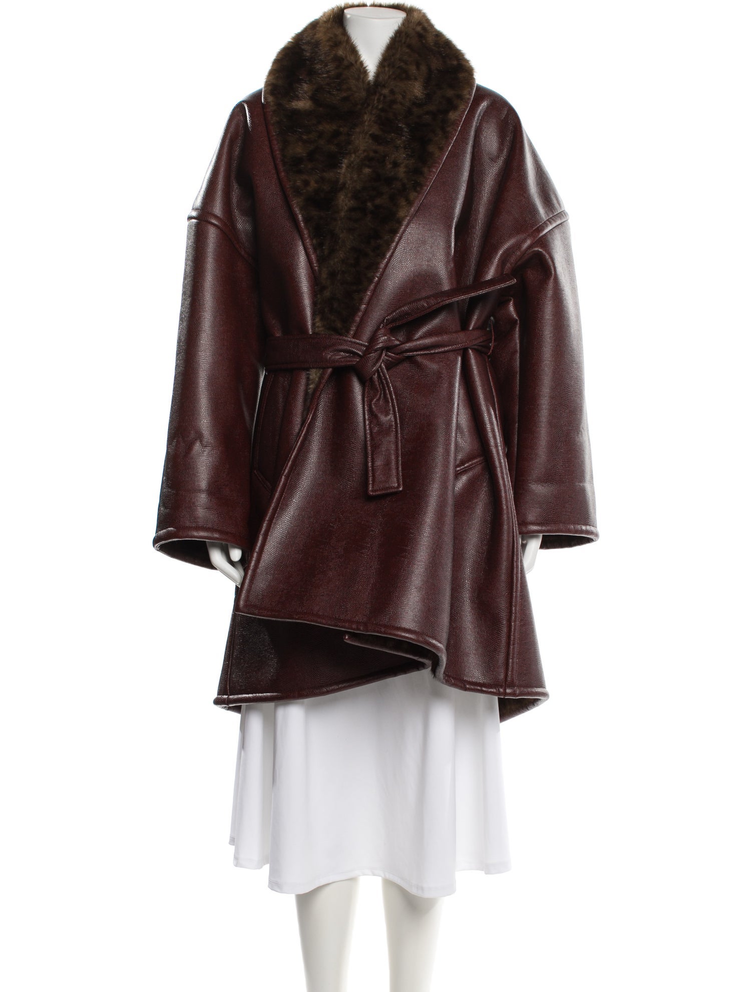 Balenciaga 2019 Faux Fur Coat w/ Tags