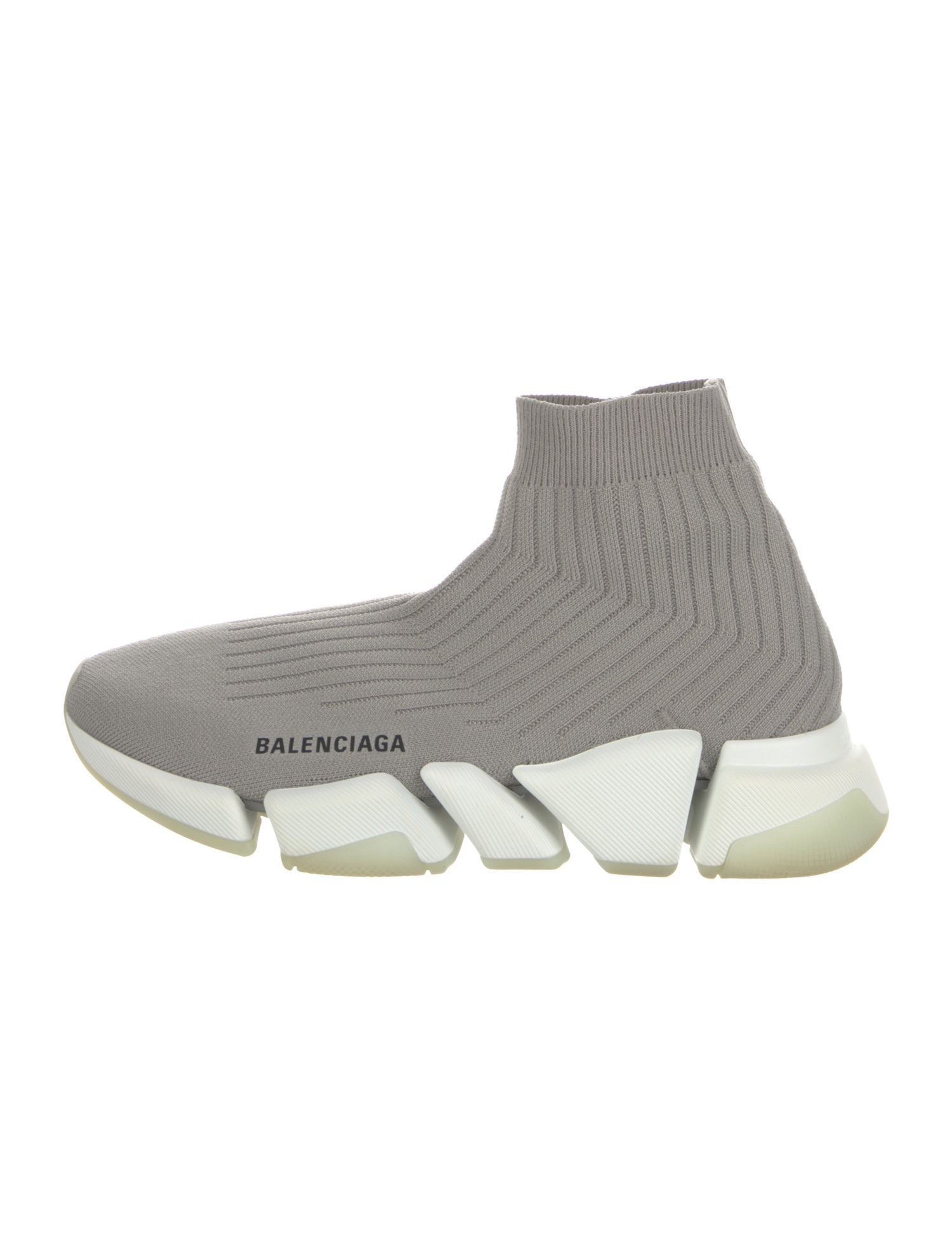 Balenciaga Speed Trainer 2.0 Clear Sole 'Ribbed' Sock Sneakers
