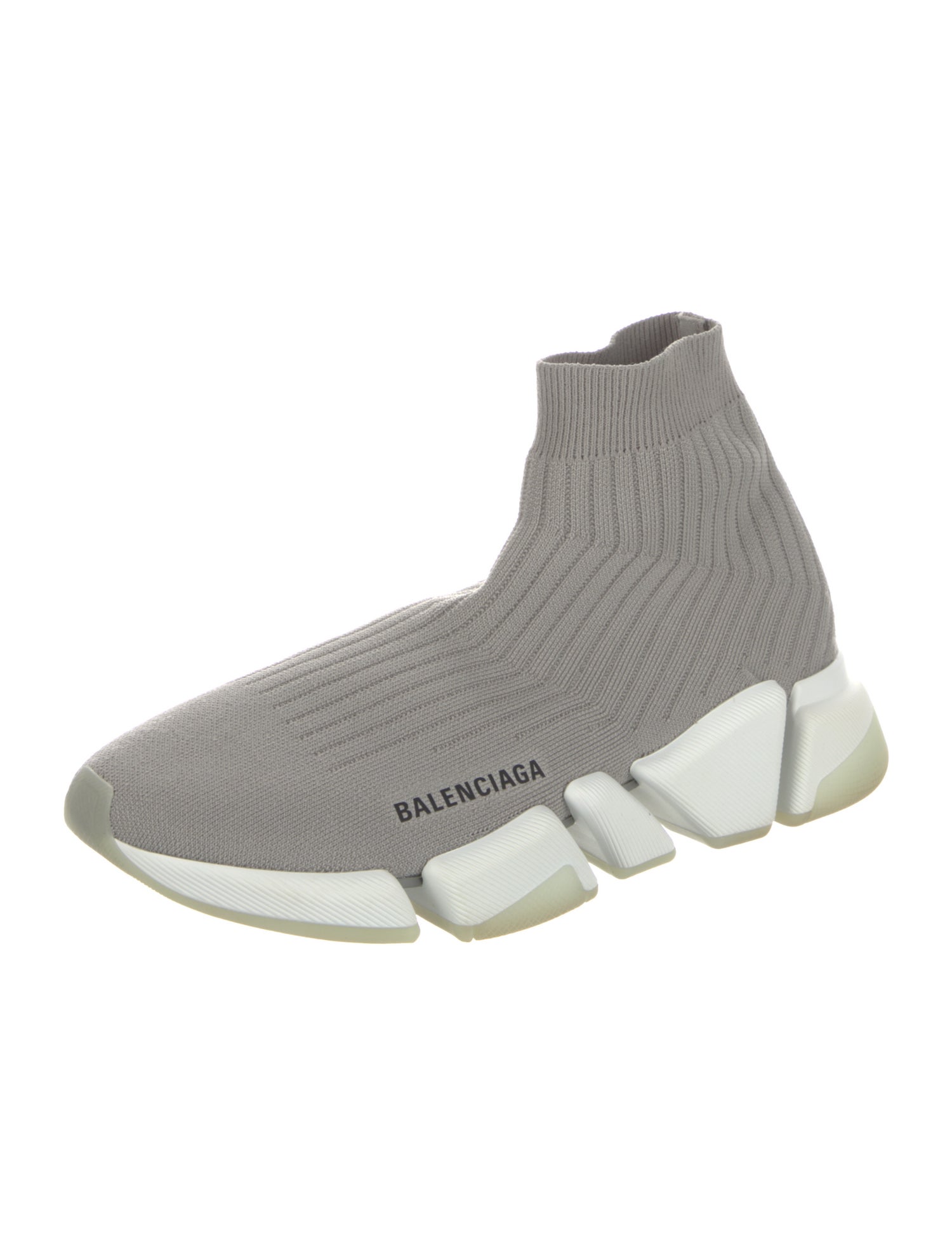 Balenciaga Speed Trainer 2.0 Clear Sole 'Ribbed' Sock Sneakers