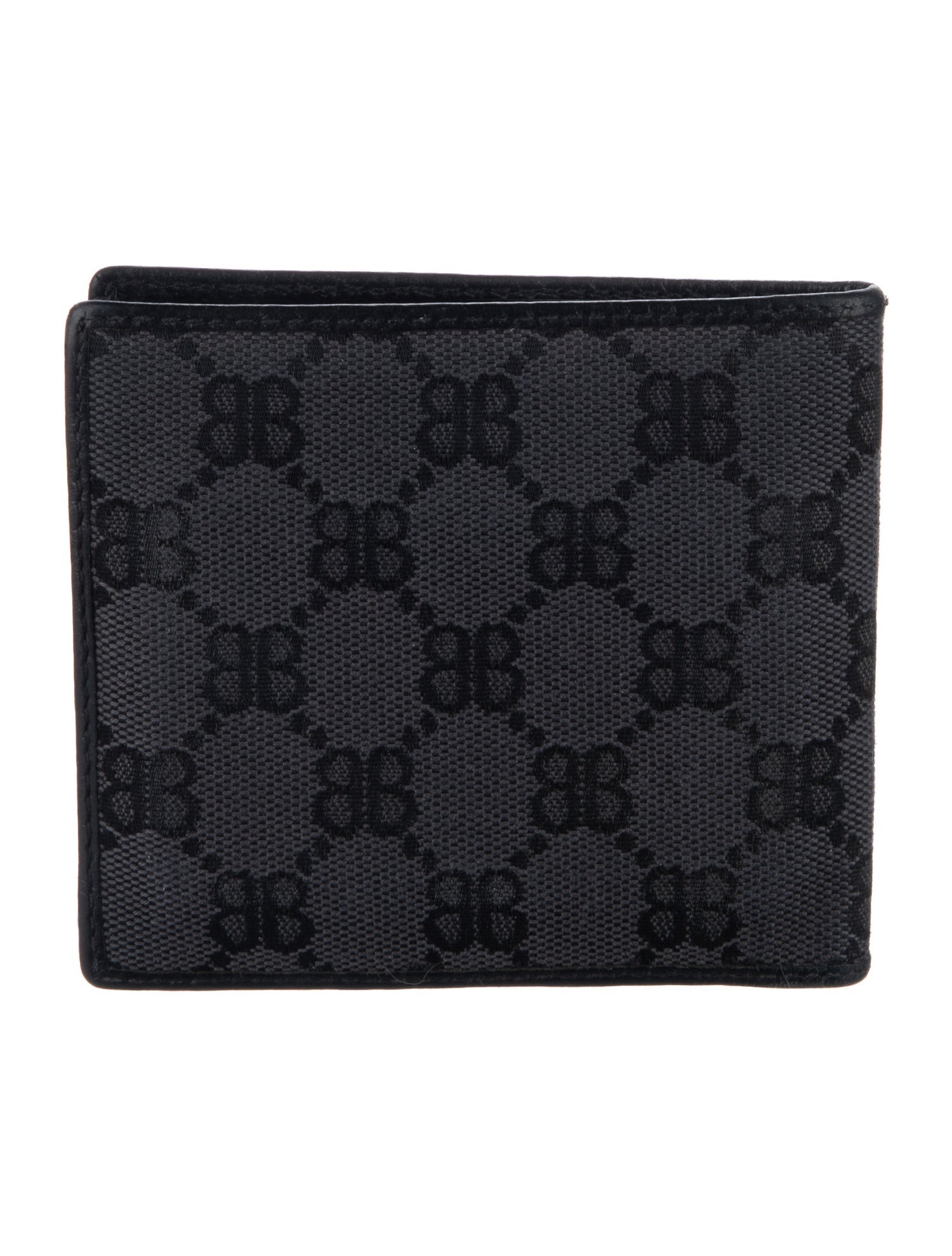 Balenciaga 2022 Monogram Pattern Bifold Wallet