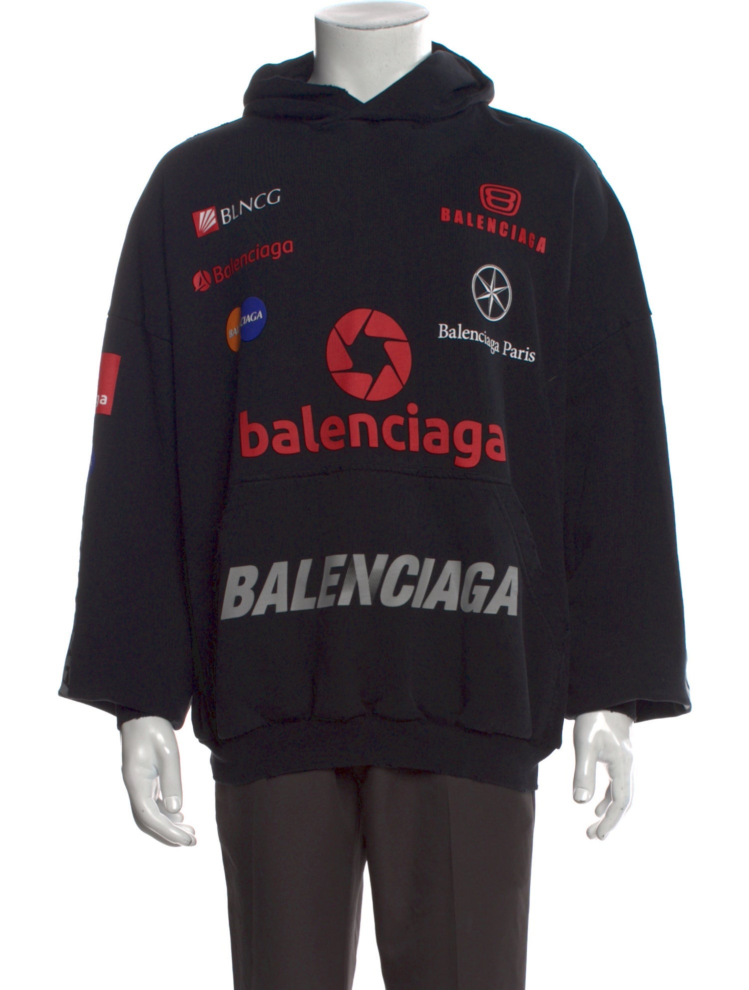 Balenciaga 2023 Graphic Print Hoodie