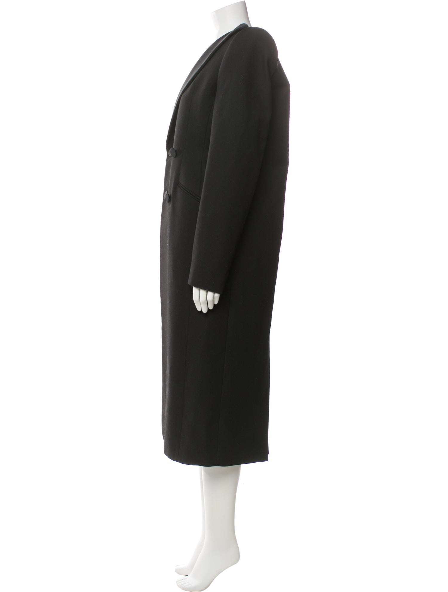 Balenciaga 2020 Wool Faux Fur Coat