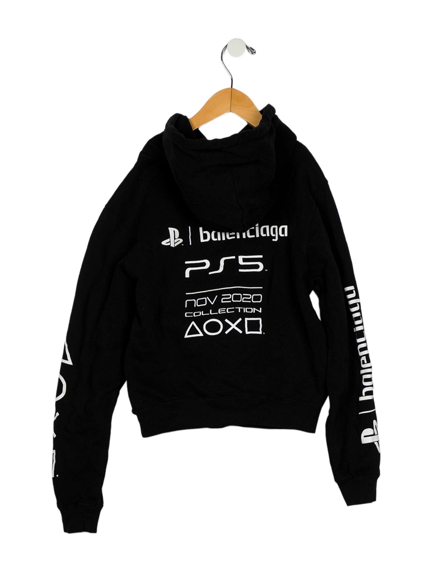 Balenciaga Black casual hoodie jacket