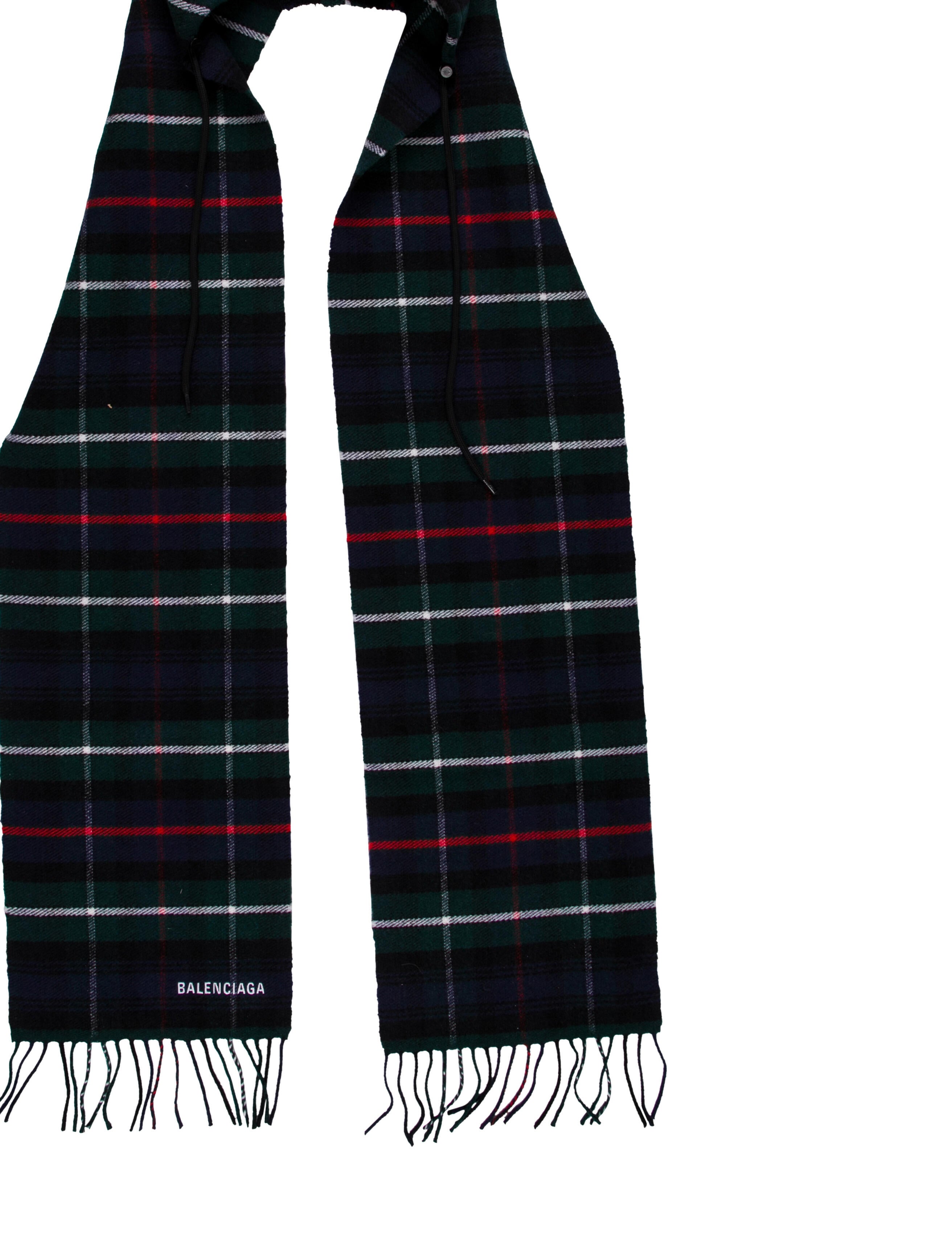 Balenciaga Wool Striped Scarf