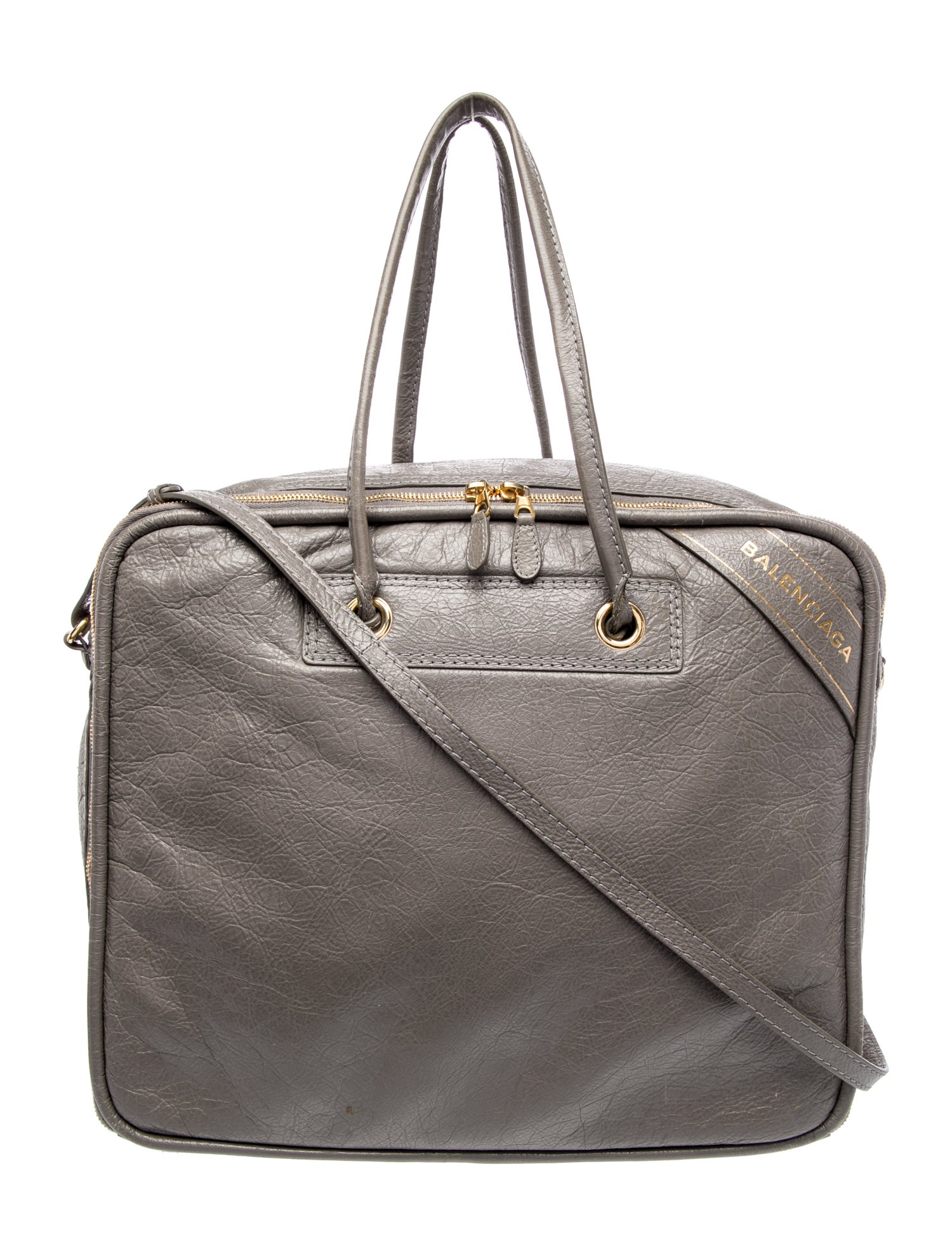 Balenciaga Lambskin Agneau Blanket Square M Bag Vintage