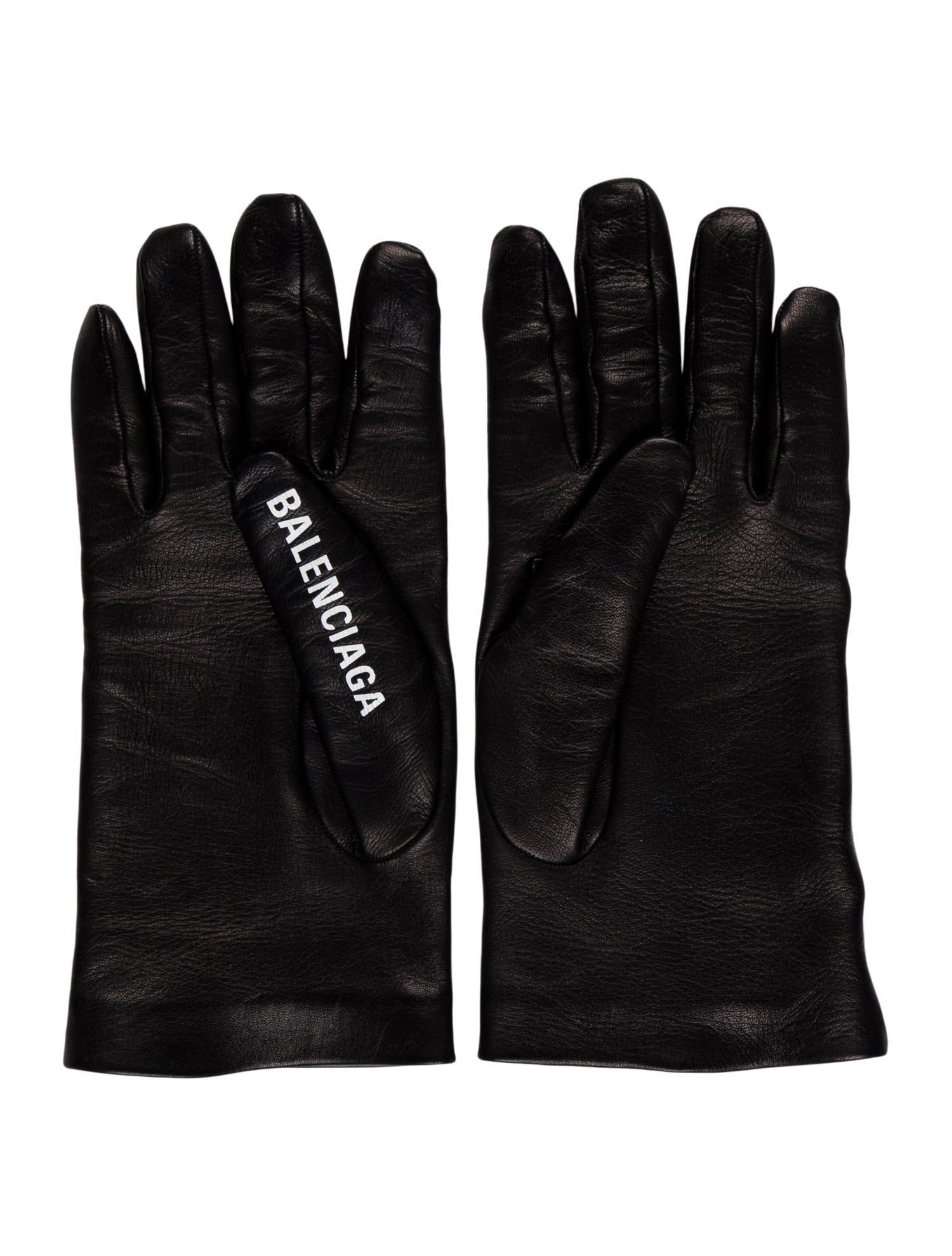 Balenciaga Leather Winter Gloves w/Tags