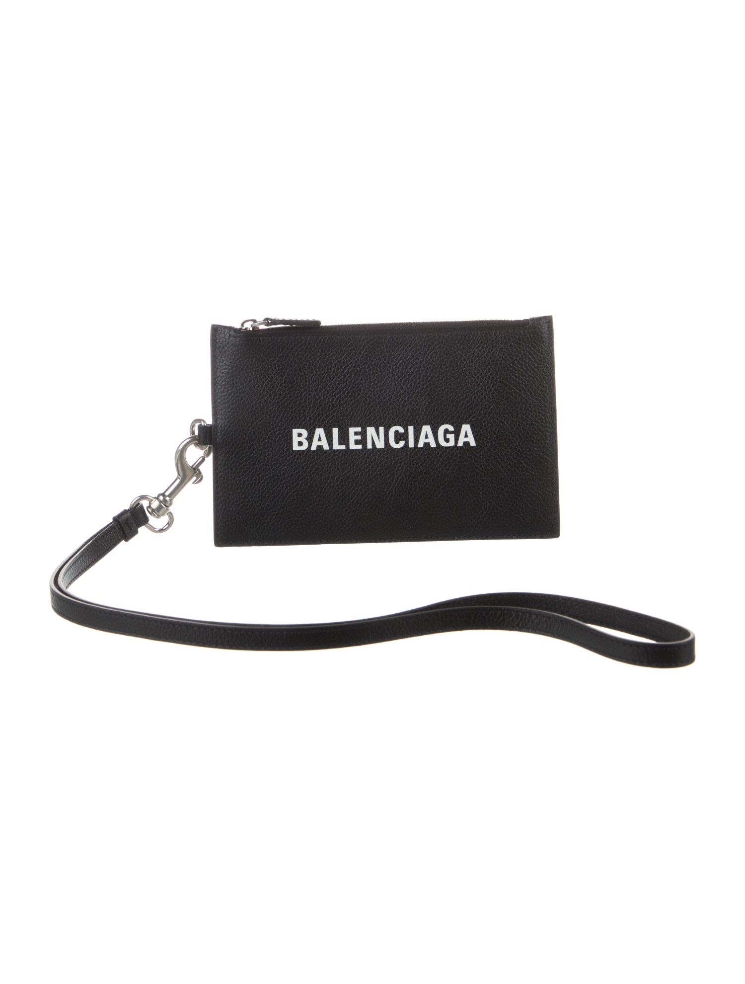 Balenciaga 2021 Signature Logo Wristlet