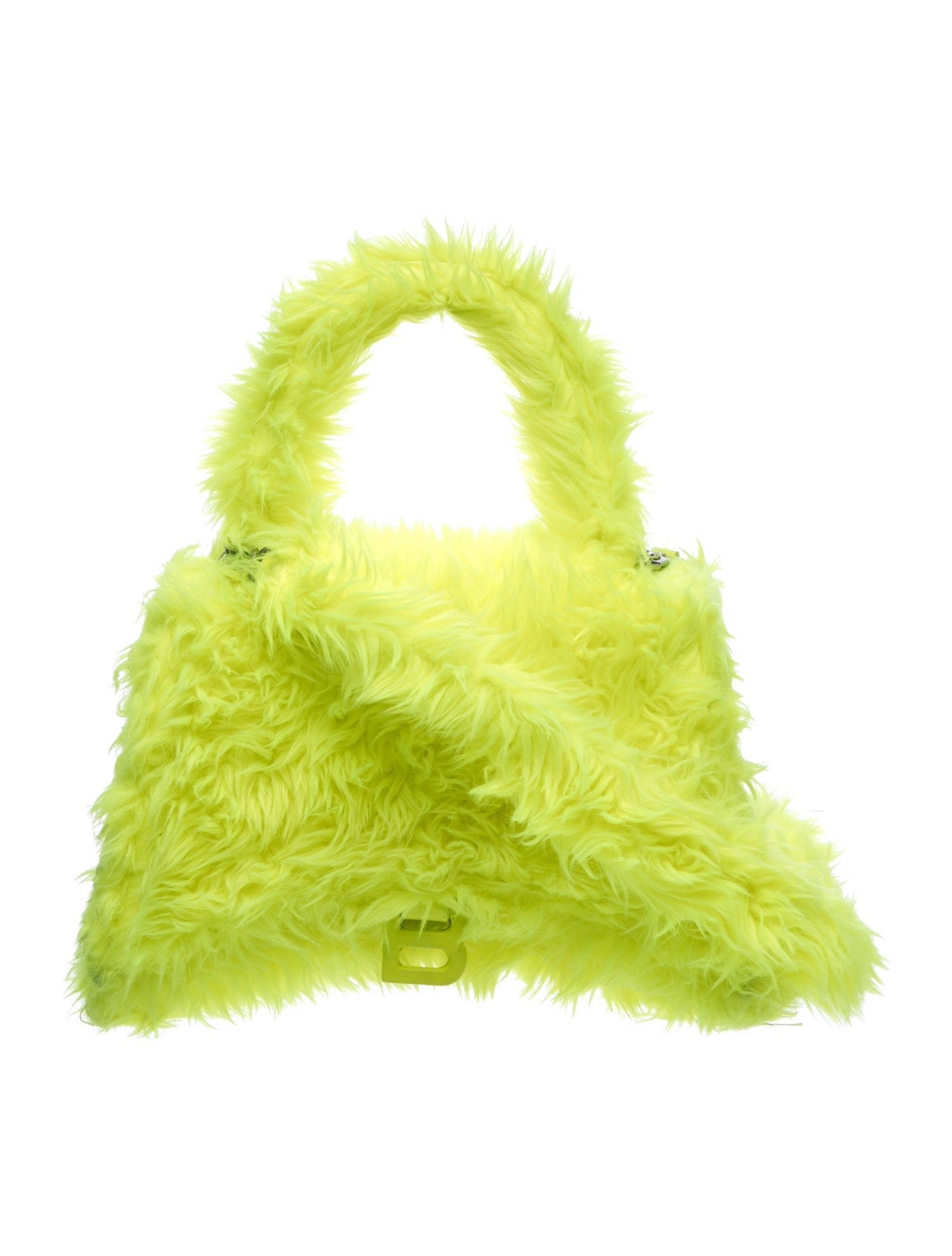 Balenciaga Faux Fur Top Handle Bag