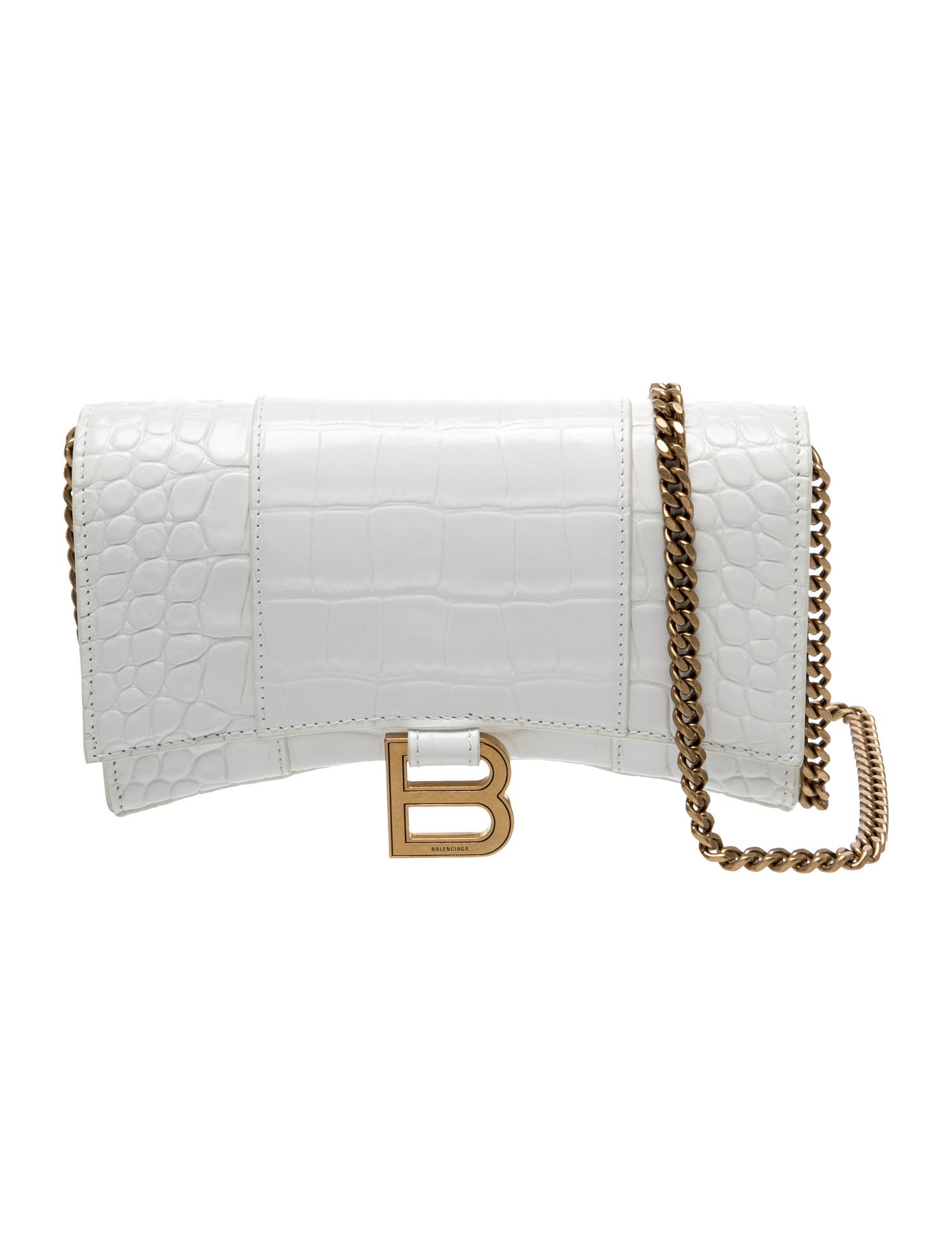 Balenciaga Embossed Leather Crossbody Bag
