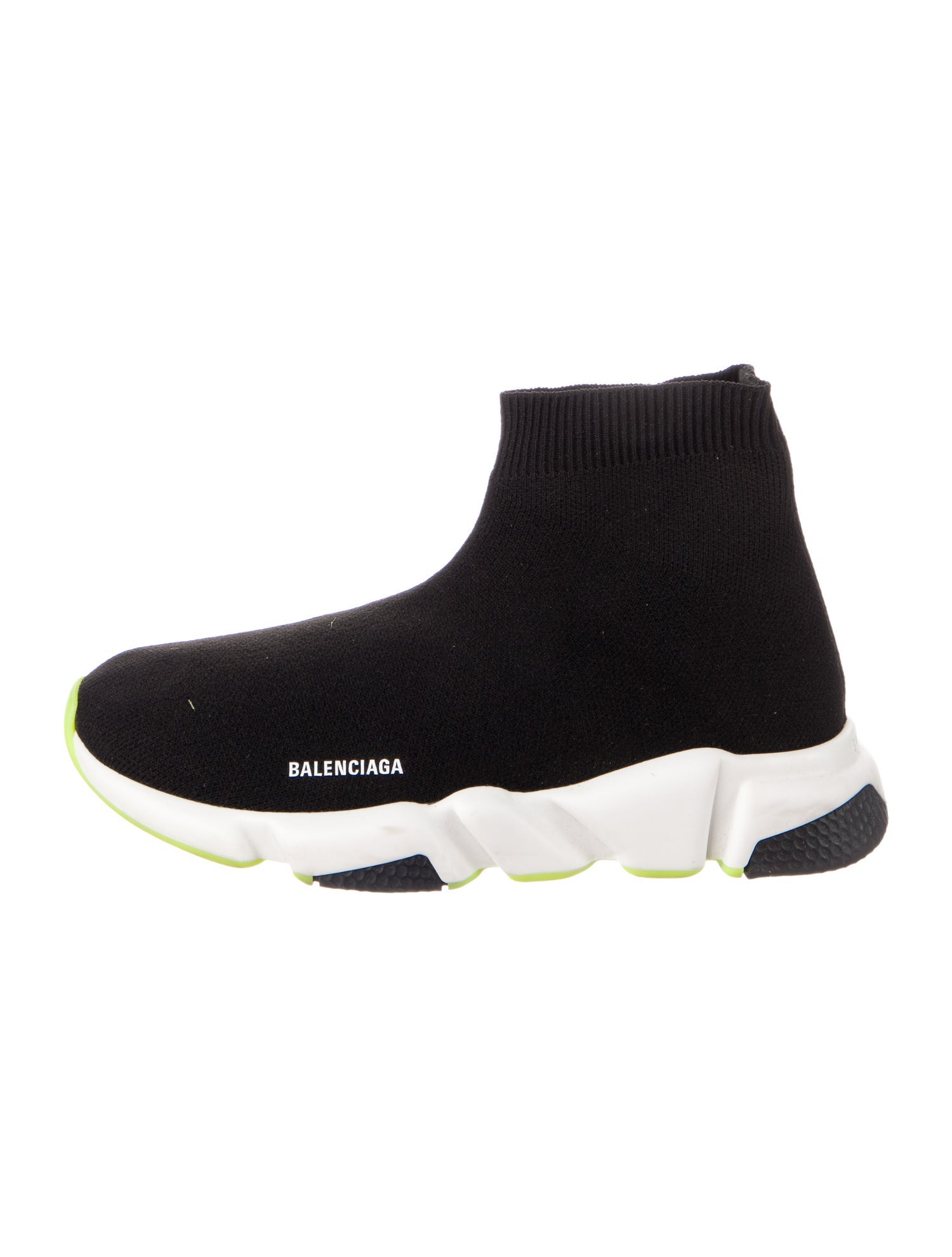 Balenciaga black and white high top sneaker
