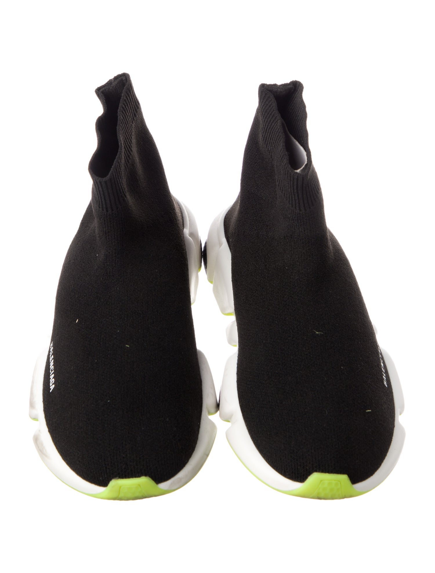 Balenciaga black and white high top sneaker