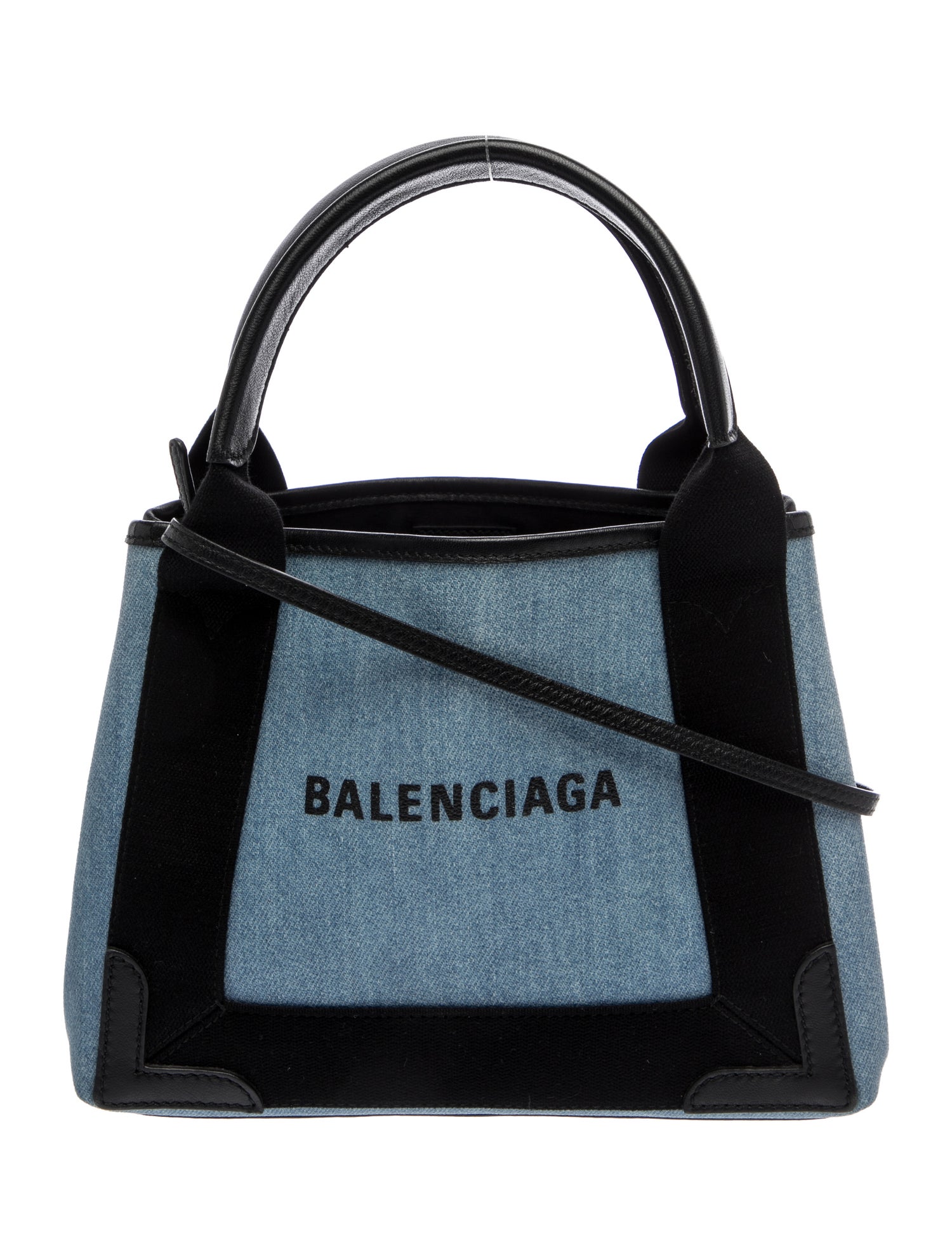 Balenciaga Denim Top Handle Bag