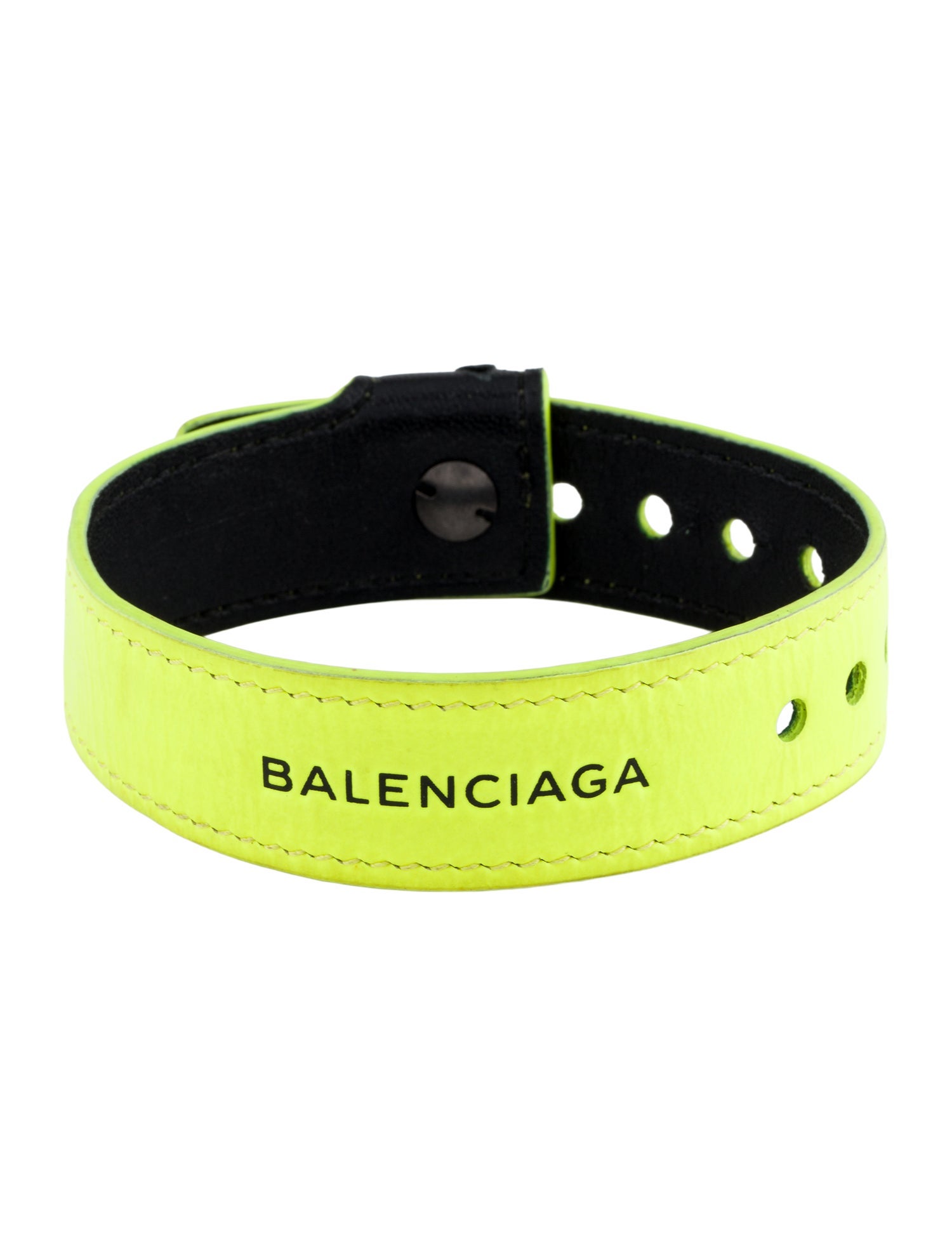 Balenciaga Leather Party Wrap Bracelet