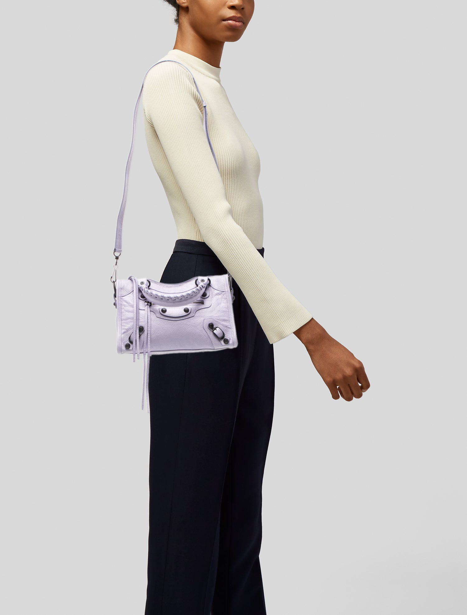 Balenciaga Leather Motocross Classic City Mini