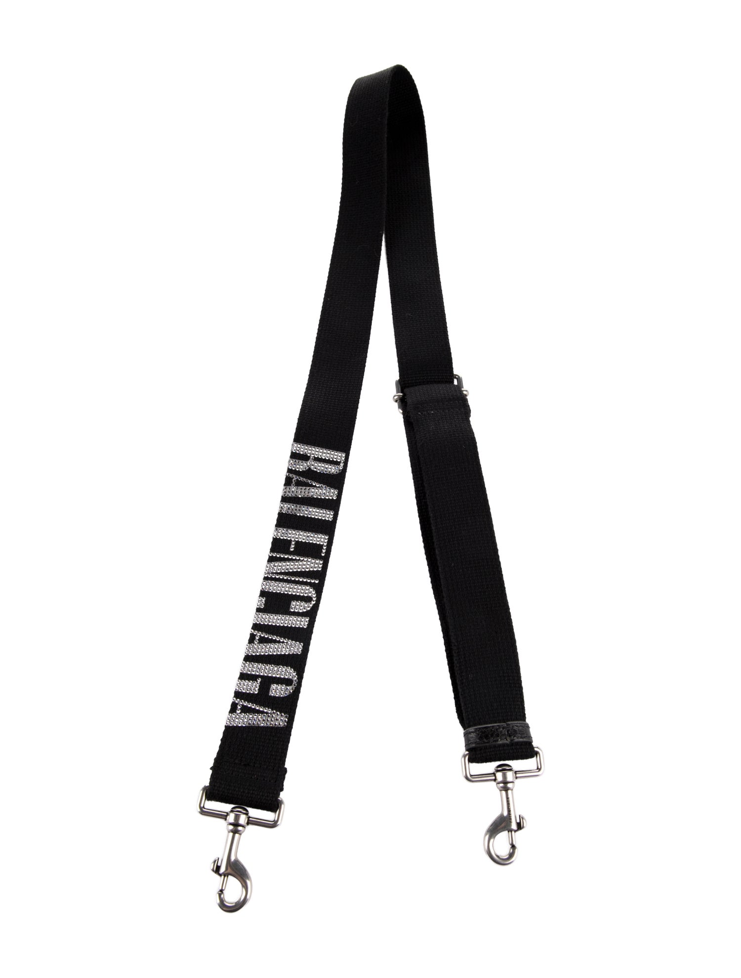 Balenciaga Crystal Embellished Logo Bag Strap