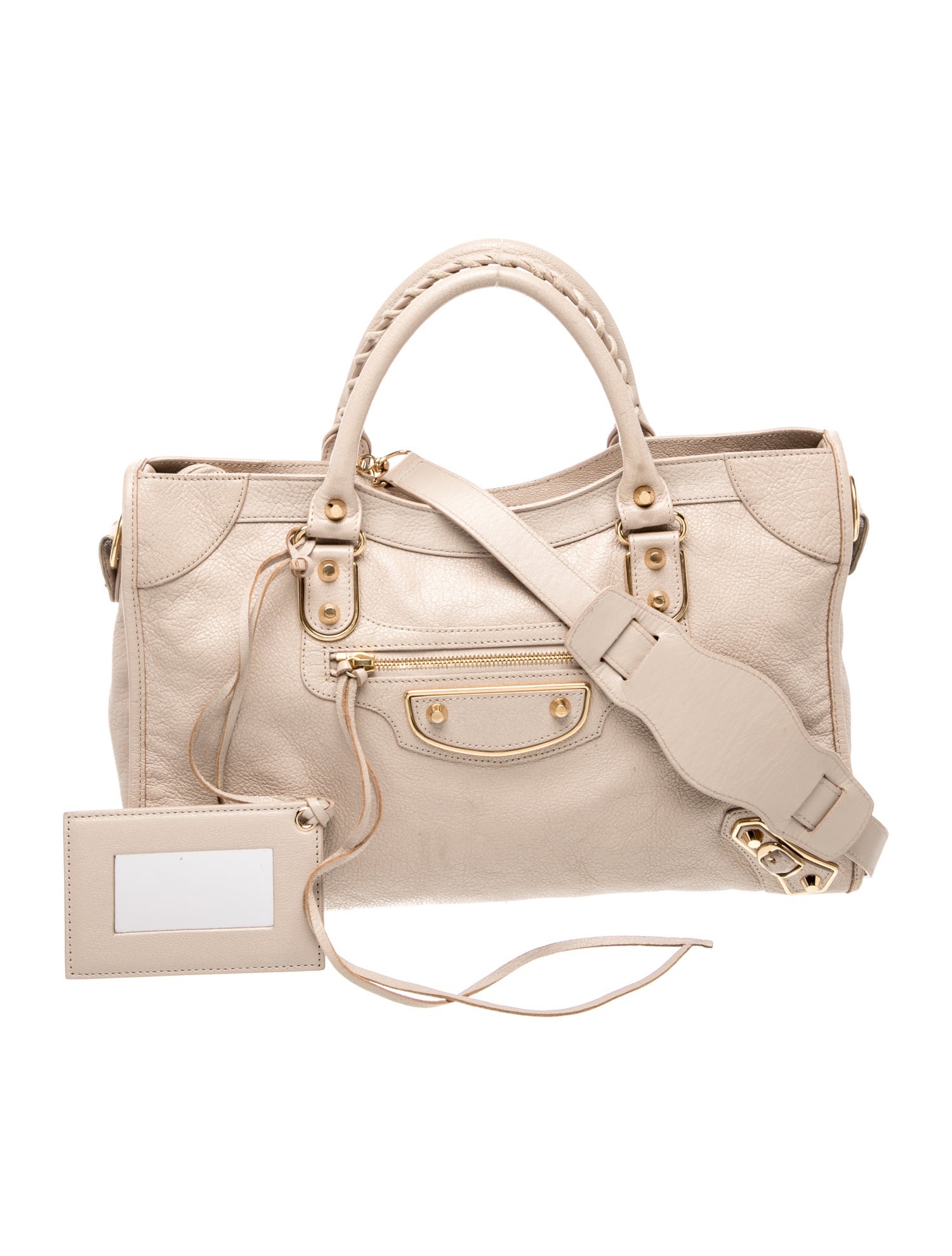 Balenciaga Leather Motocross City Metallic Edge