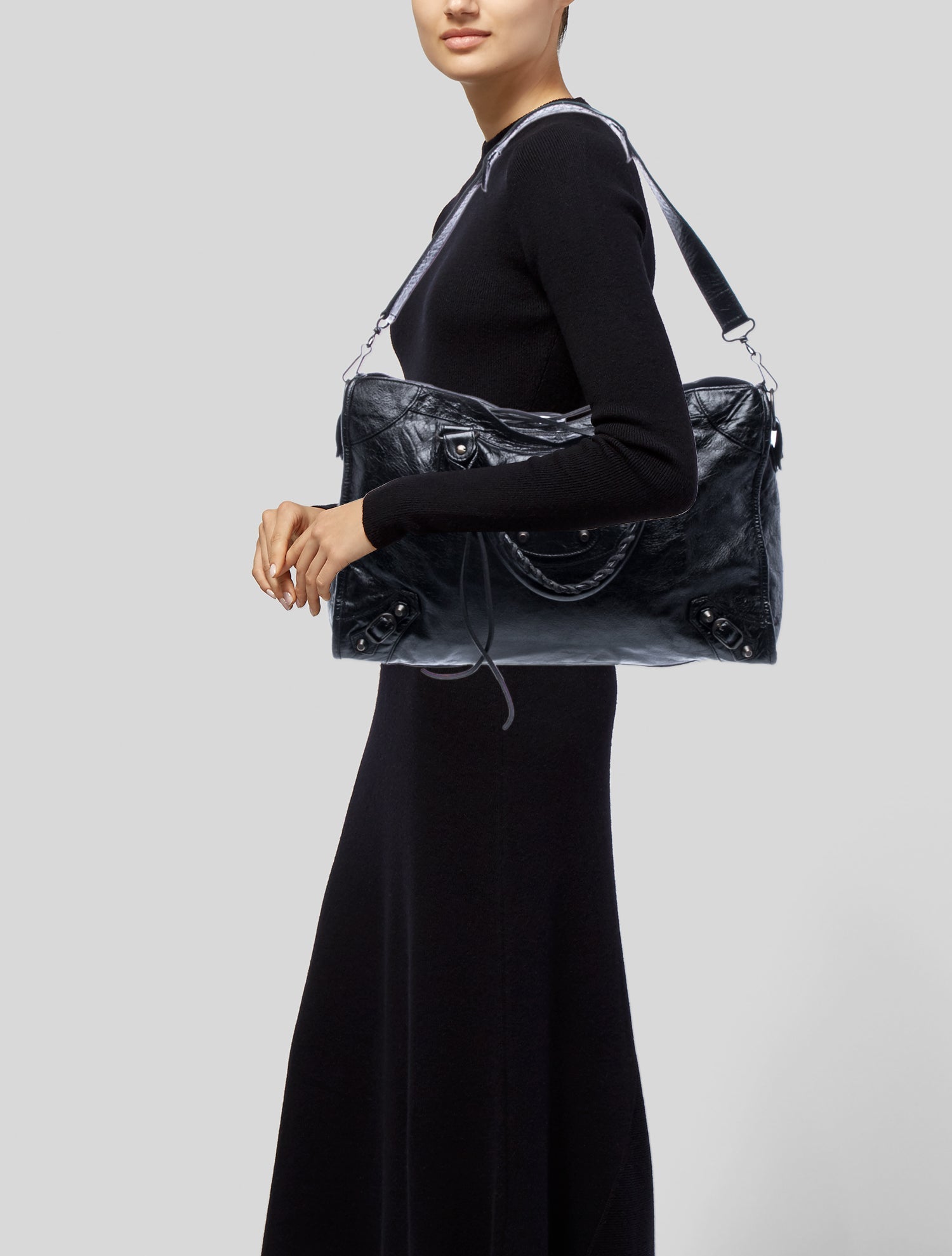 Balenciaga Leather Motocross Classic City