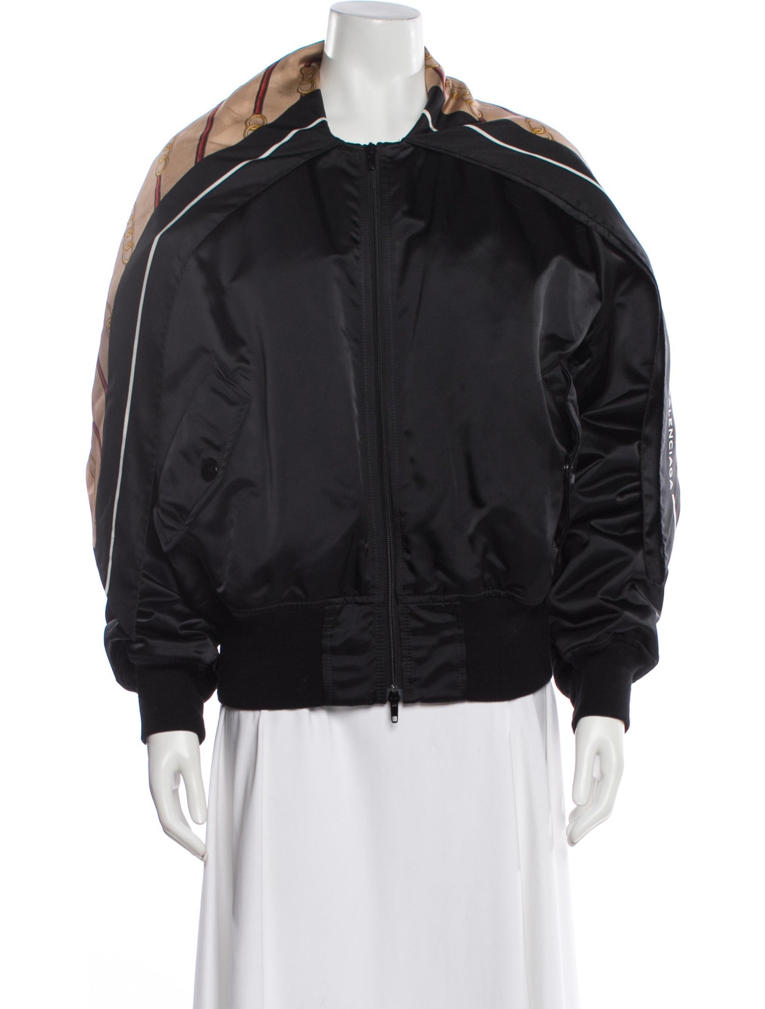 Balenciaga 2017 Nylon Bomber Jacket