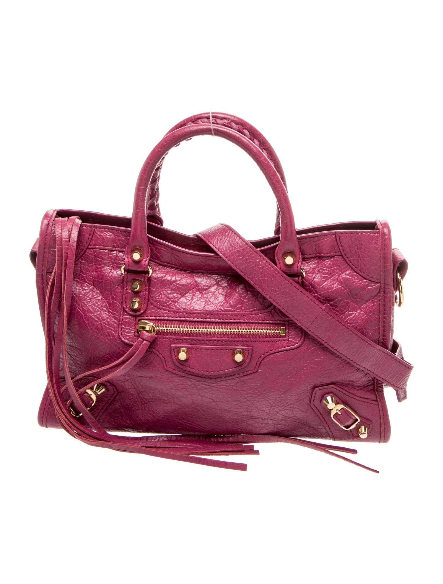 Balenciaga Leather Rose Dahlia Small